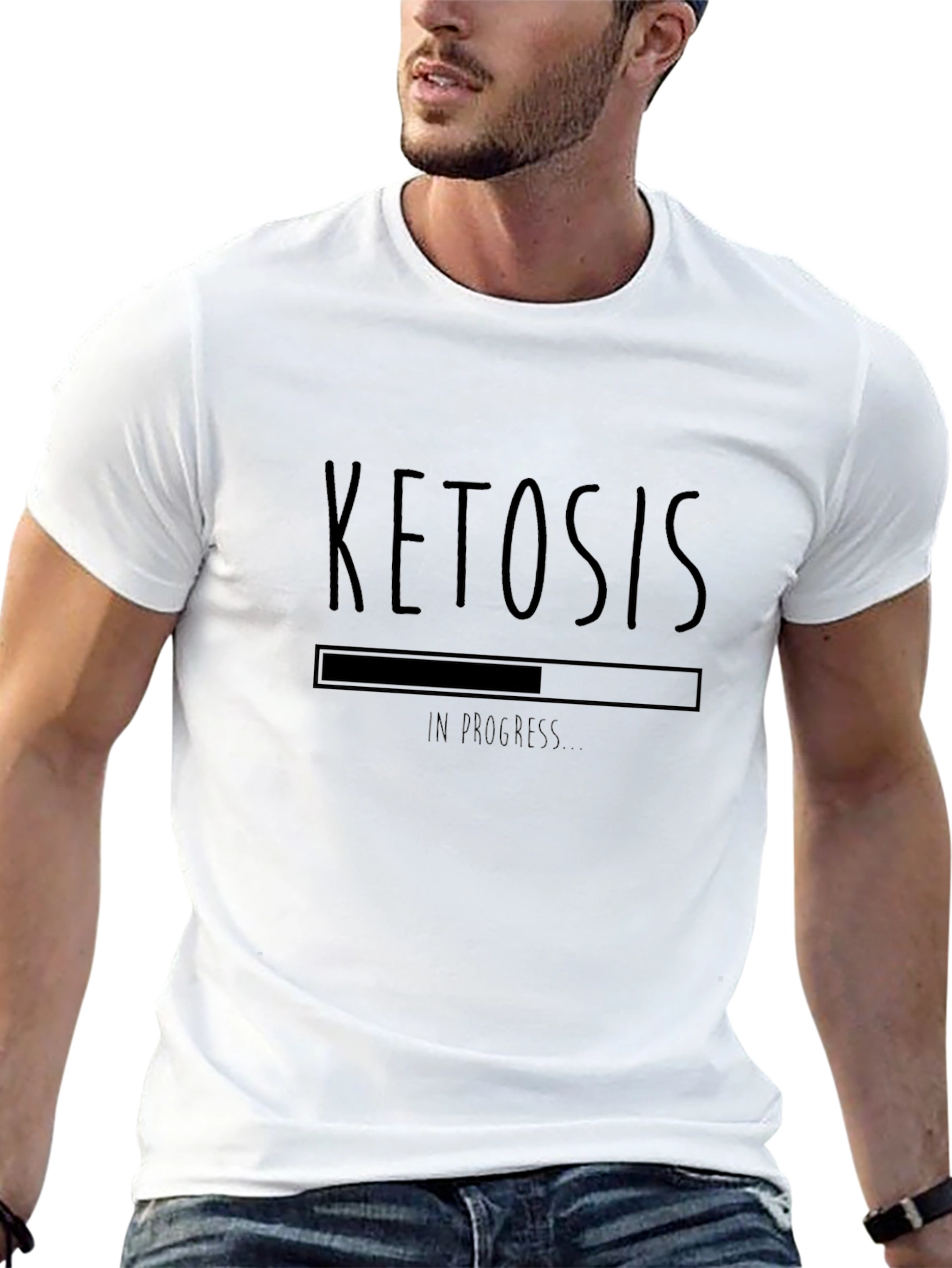 Ketosis In Progress T-Shirt - Black Graphic Tee