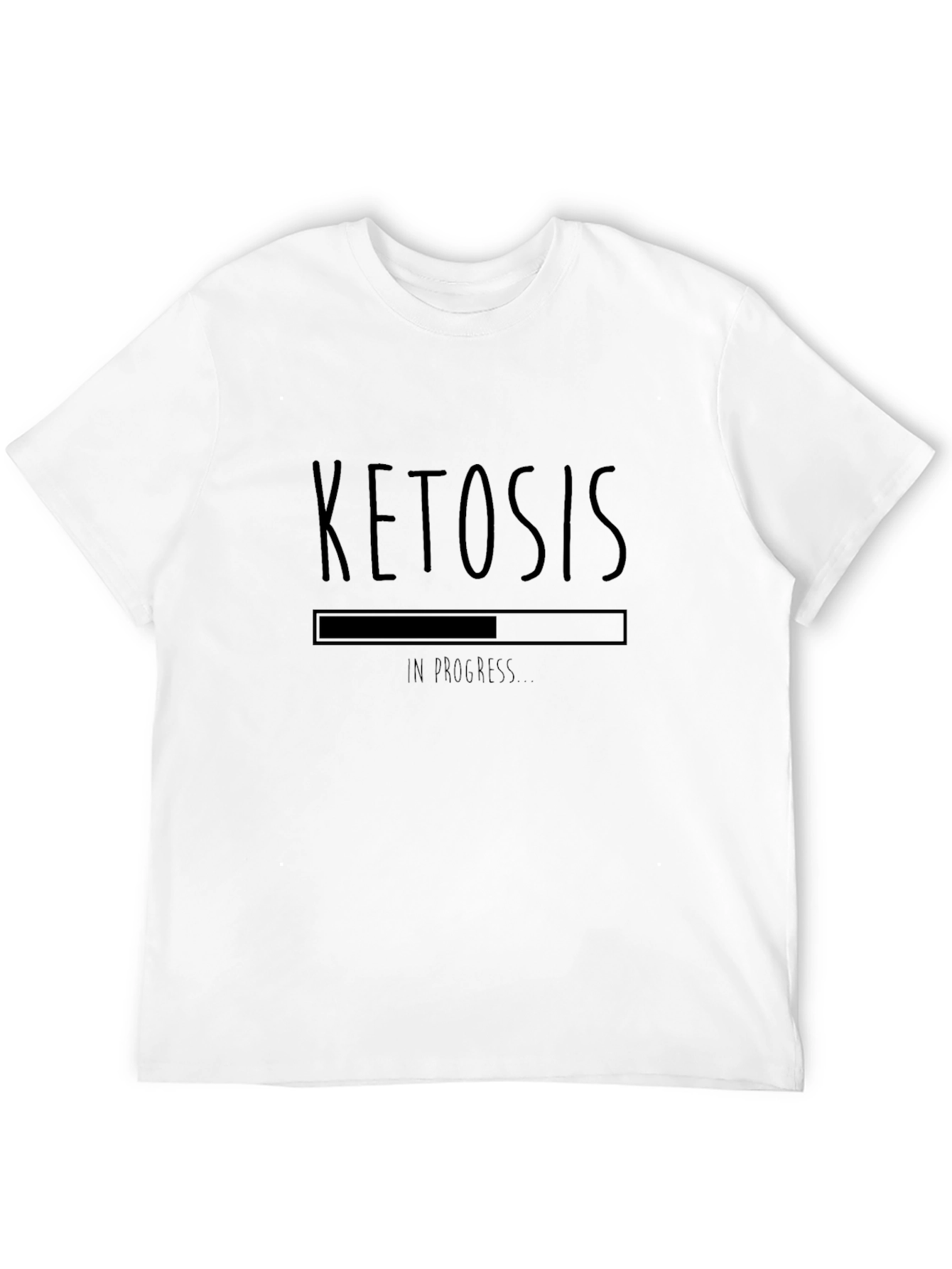 Ketosis In Progress T-Shirt - Black Graphic Tee