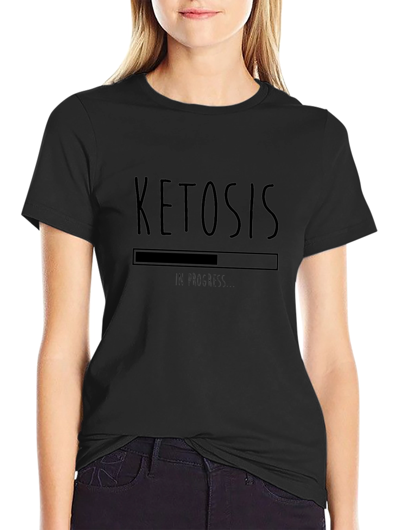 Ketosis In Progress T-Shirt - Black Graphic Tee
