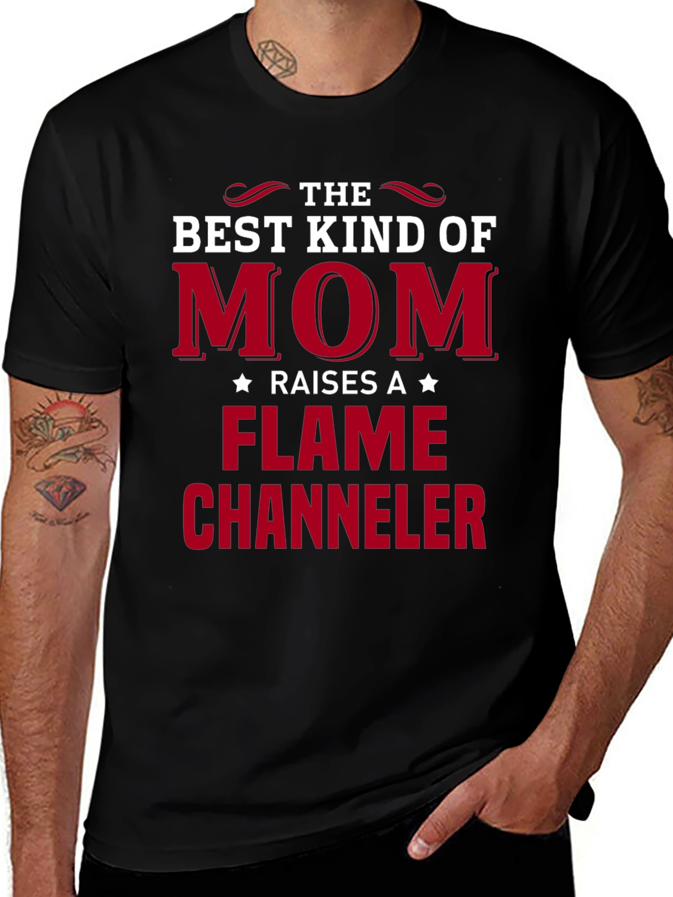 Best Kind of Mom Flame Channeler Graphic Tee