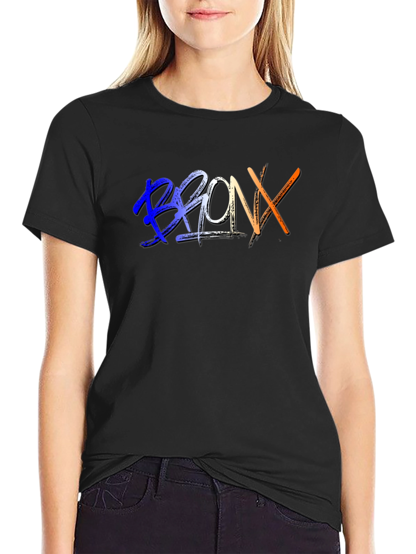 Bronx Graphic Tee - Stylish Black T-Shirt