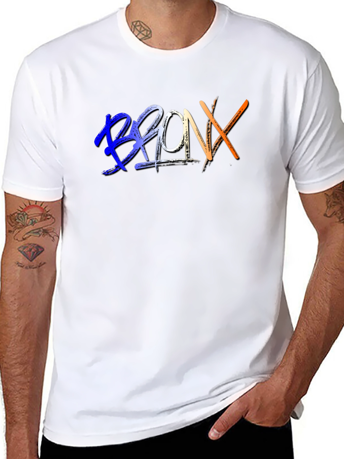 Bronx Graphic Tee - Stylish Black T-Shirt