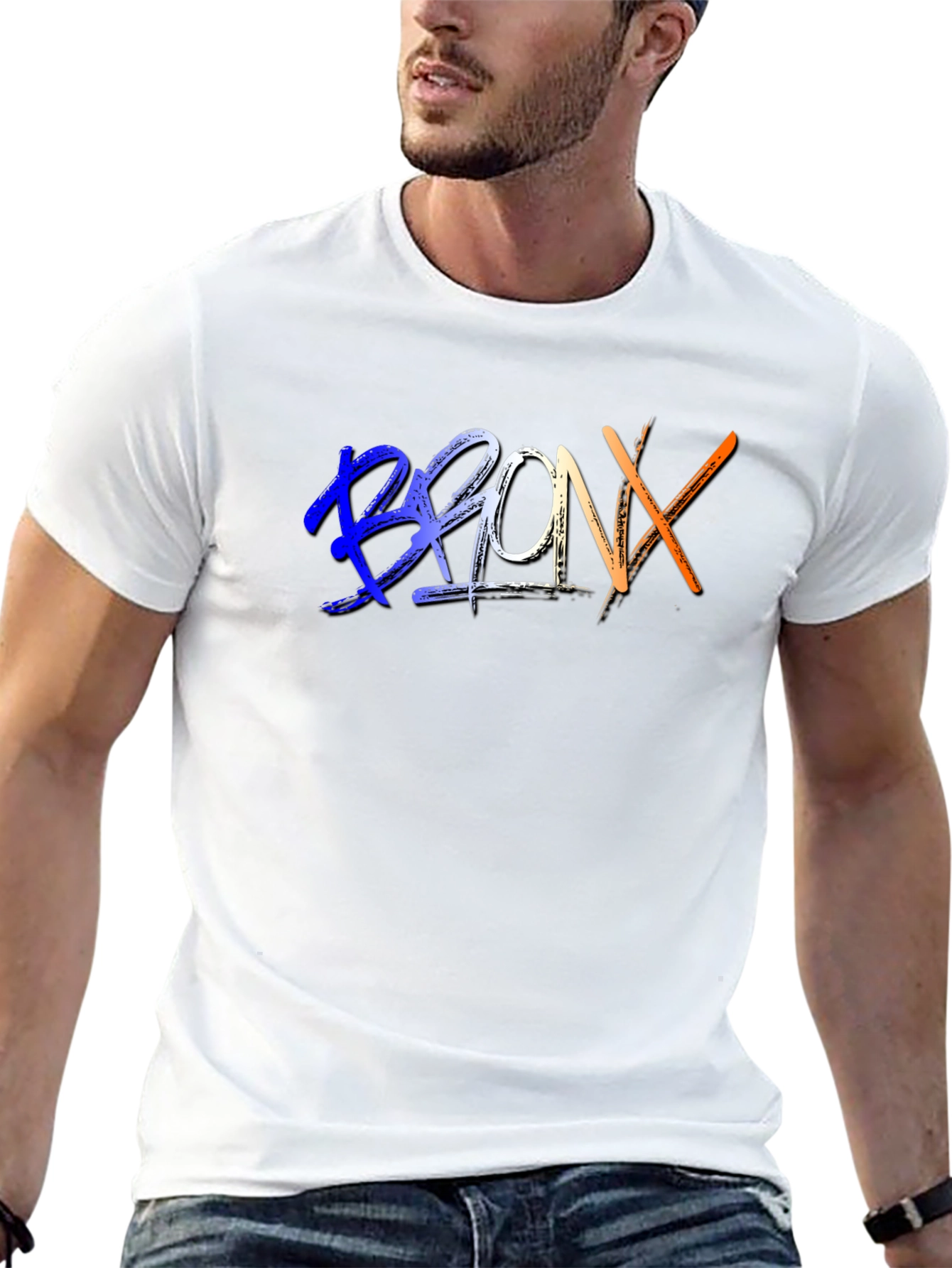 Bronx Graphic Tee - Stylish Black T-Shirt