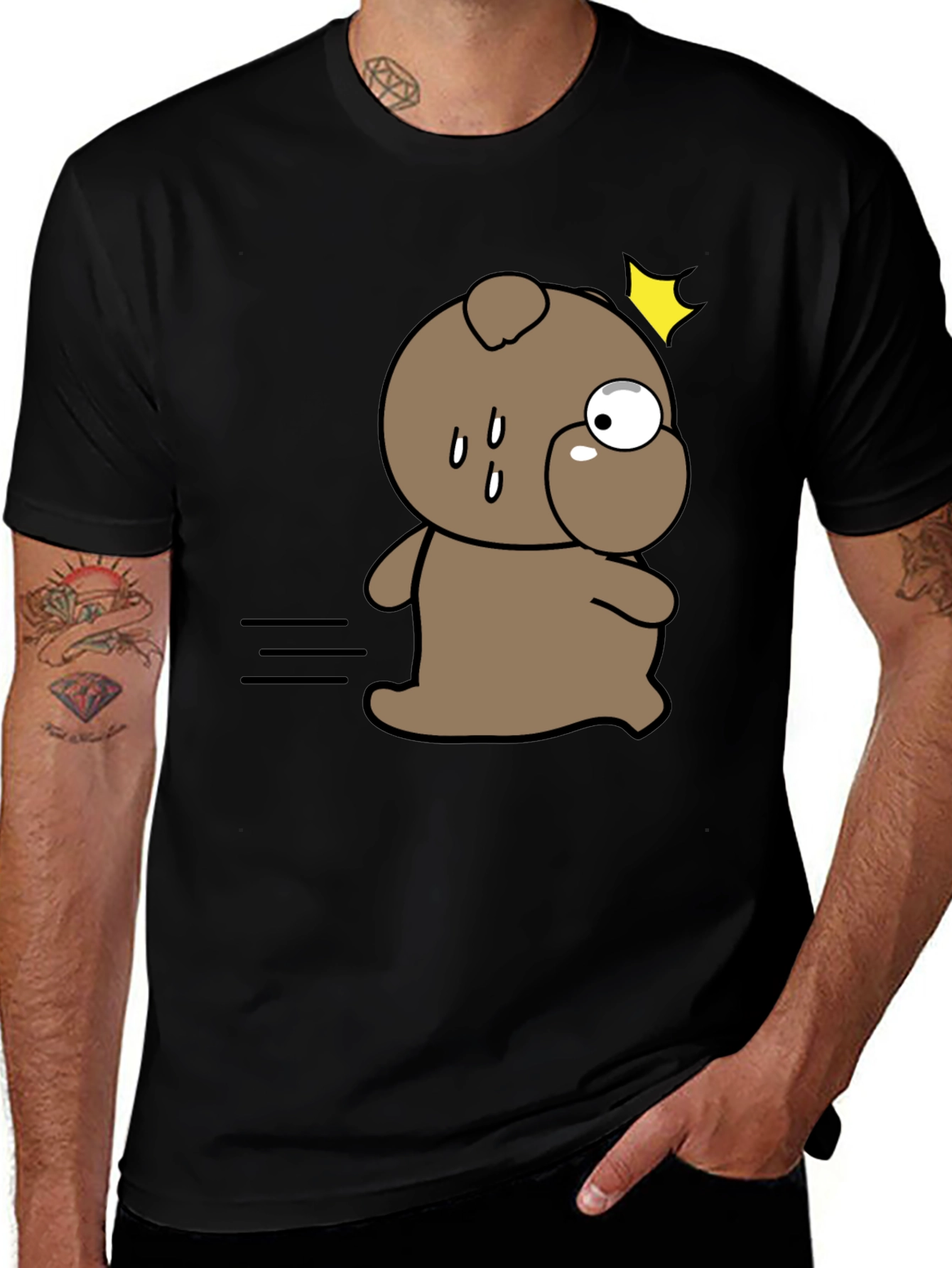 Funny Cartoon Dog T-Shirt – Cute Quirky Dog Graphic Tee