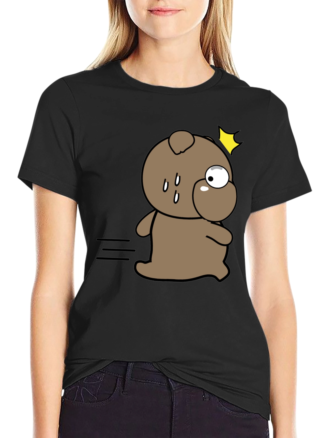 Funny Cartoon Dog T-Shirt – Cute Quirky Dog Graphic Tee