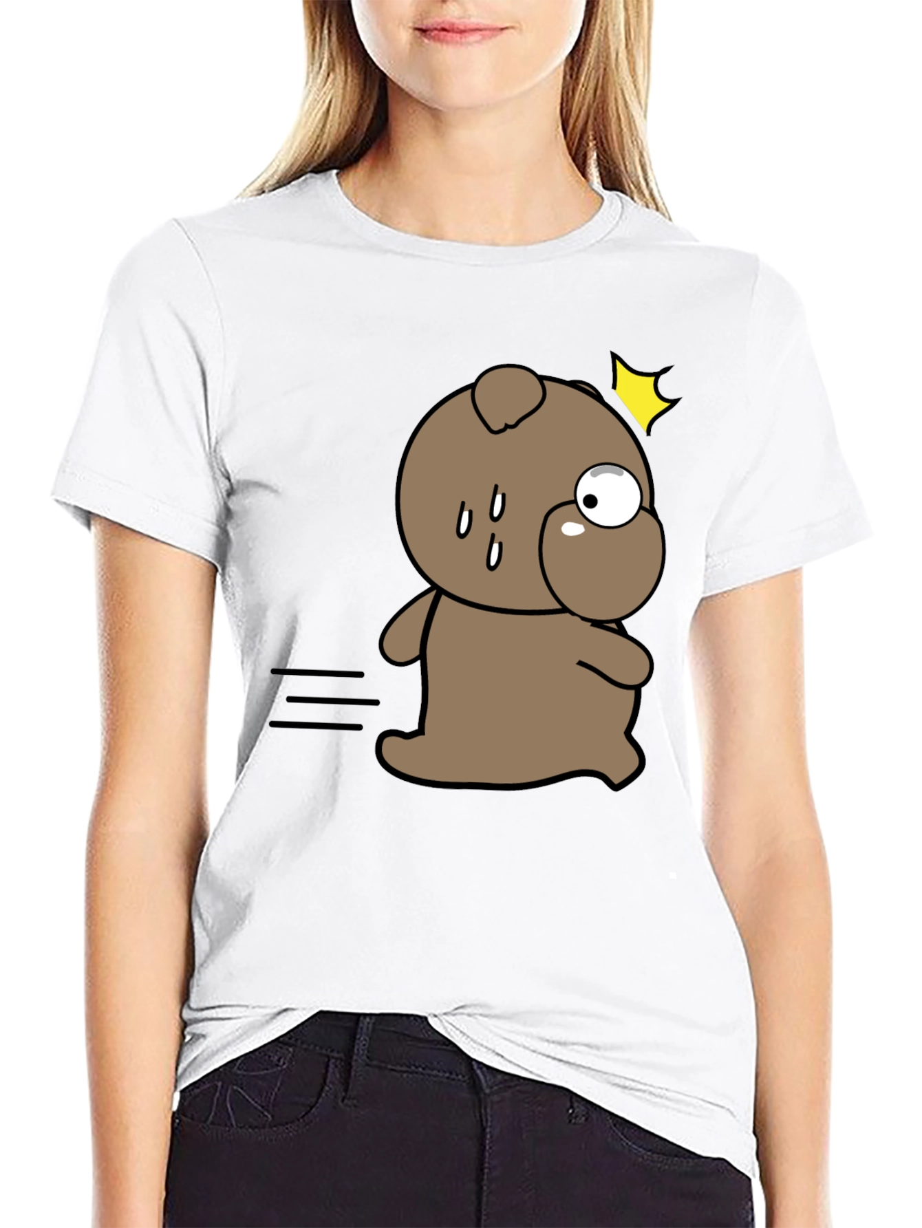 Funny Cartoon Dog T-Shirt – Cute Quirky Dog Graphic Tee