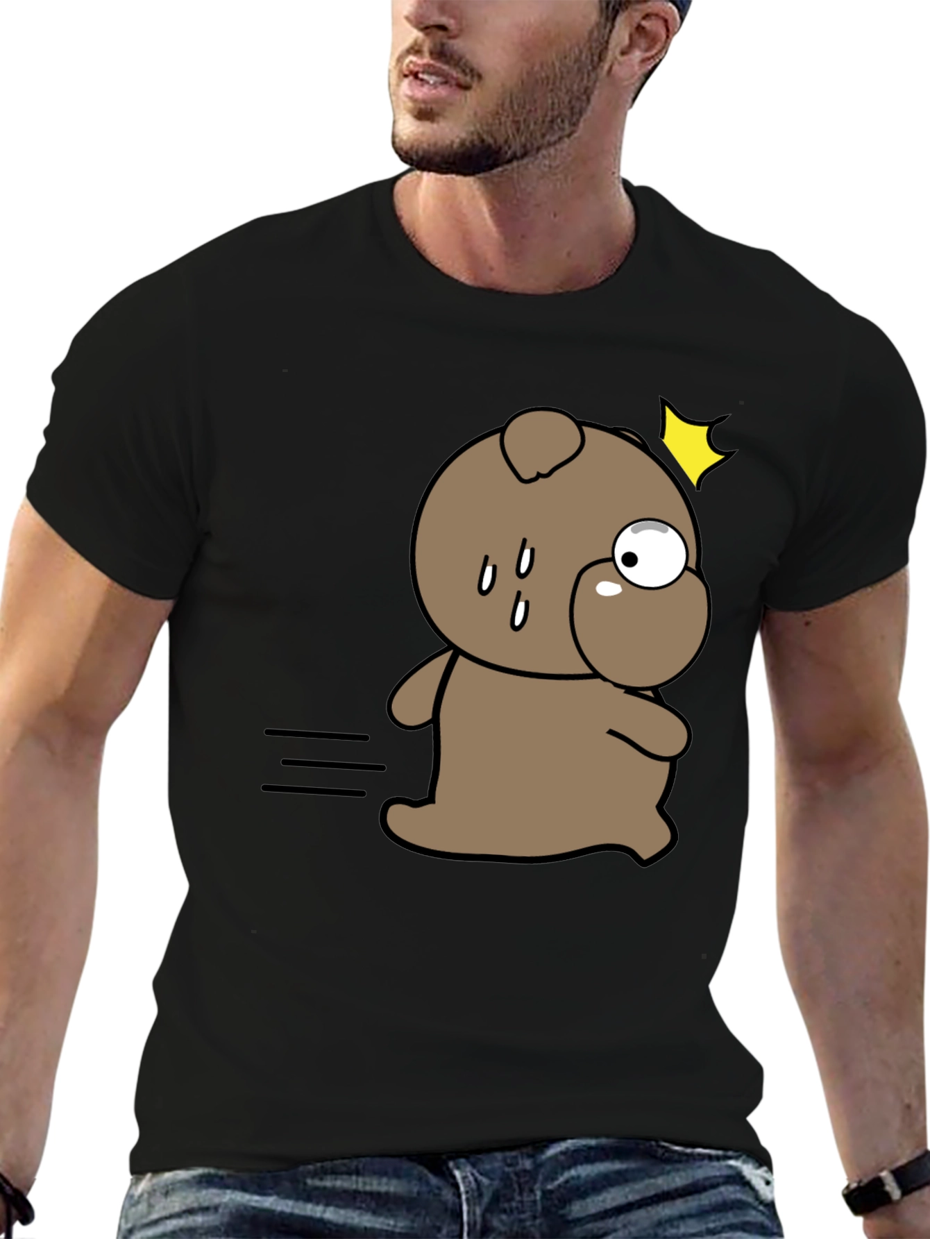 Funny Cartoon Dog T-Shirt – Cute Quirky Dog Graphic Tee
