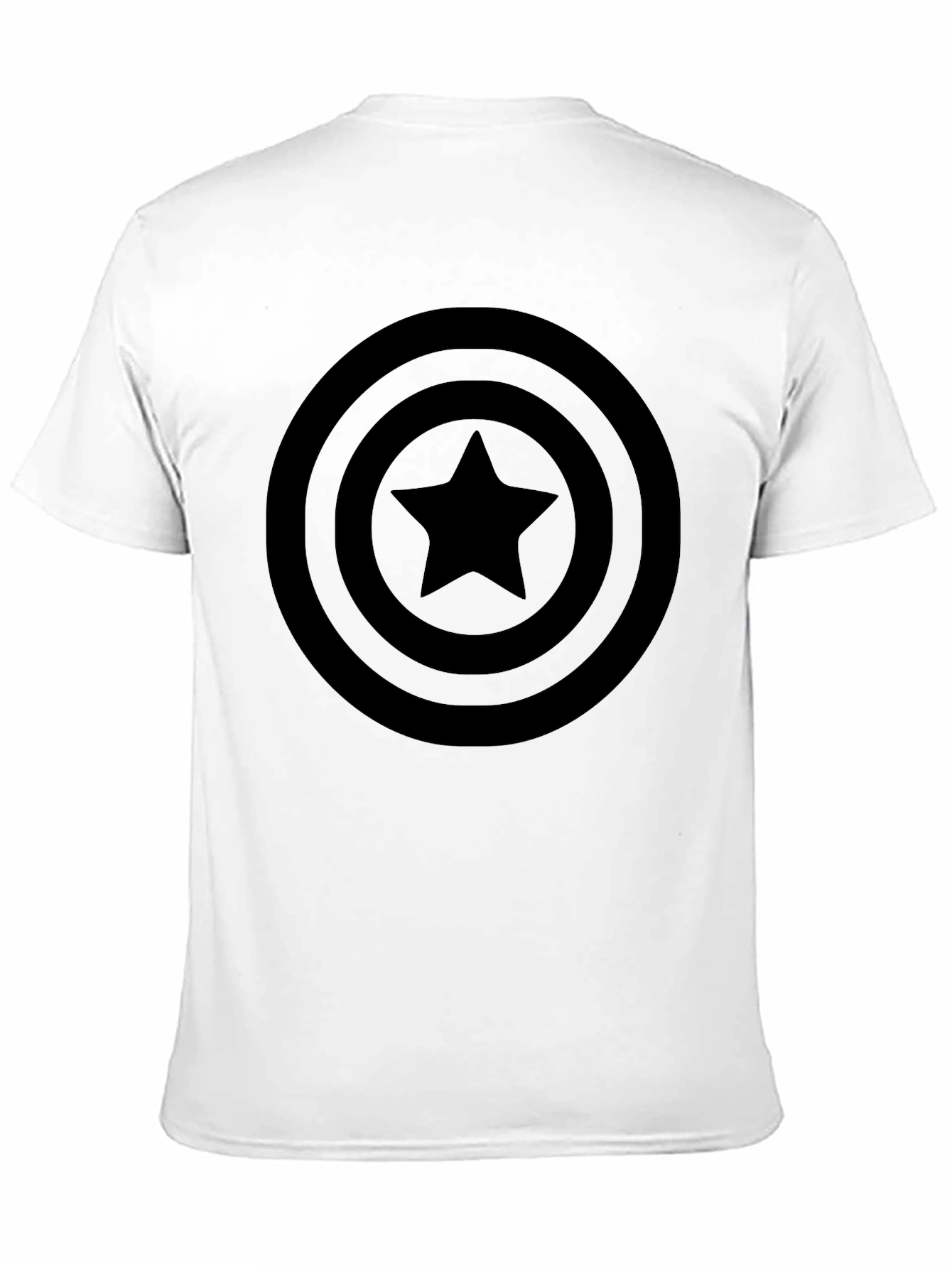 Black Captain America Shield T-Shirt