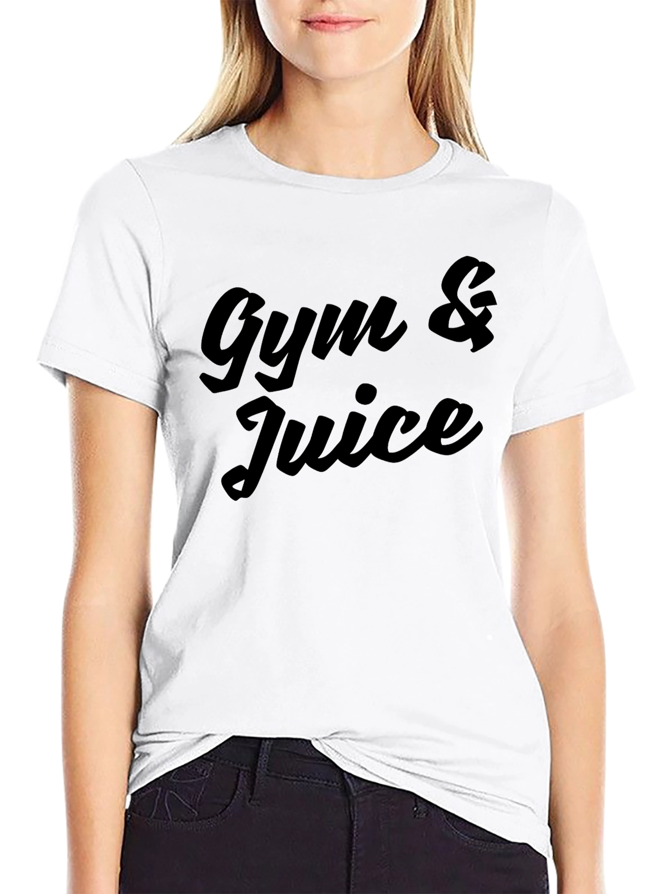 Gym & Juice Black Graphic Tee