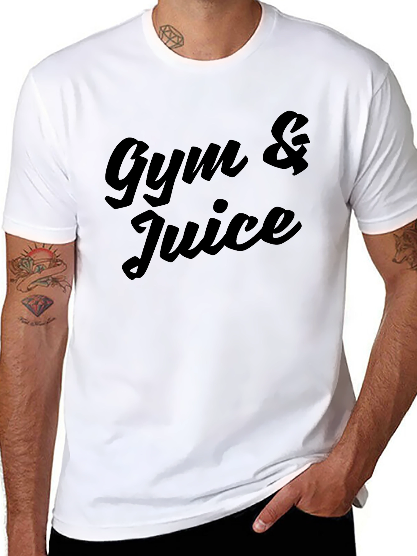 Gym & Juice Black Graphic Tee