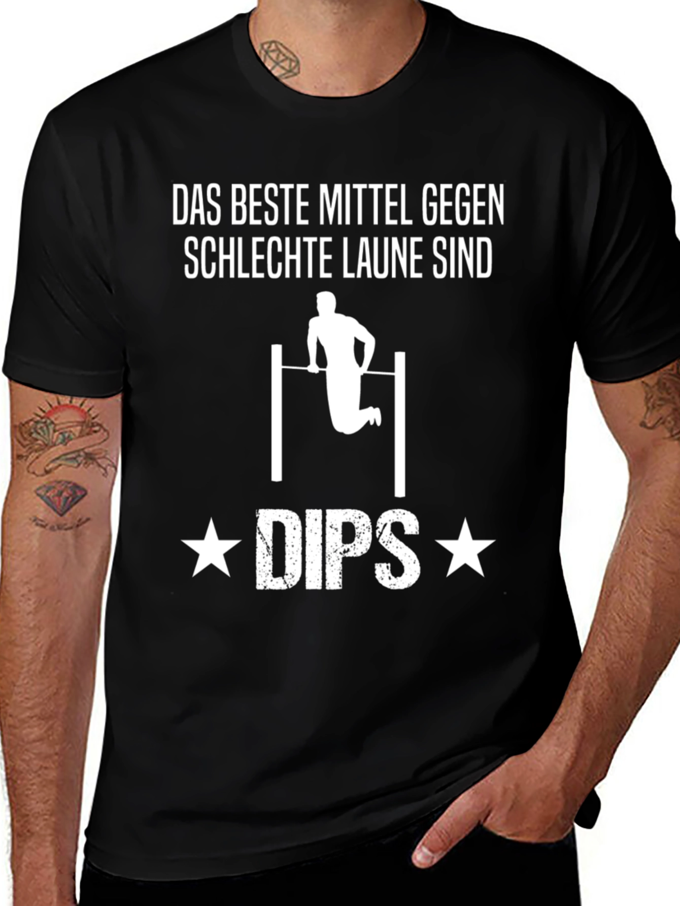 Funny Dips Calisthenics Workout T-Shirt