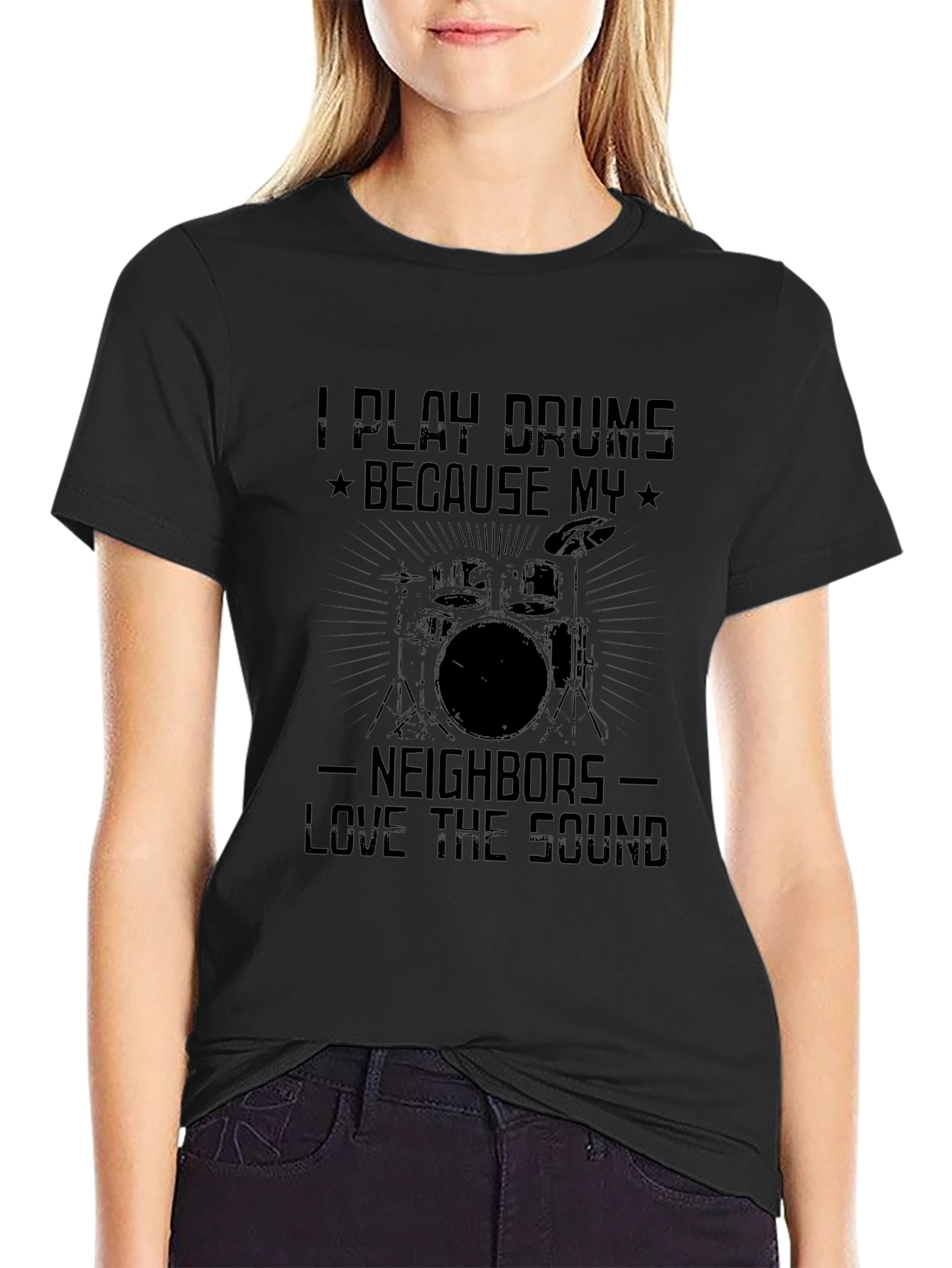 I Play Drums T-Shirt Funny Musician Tee