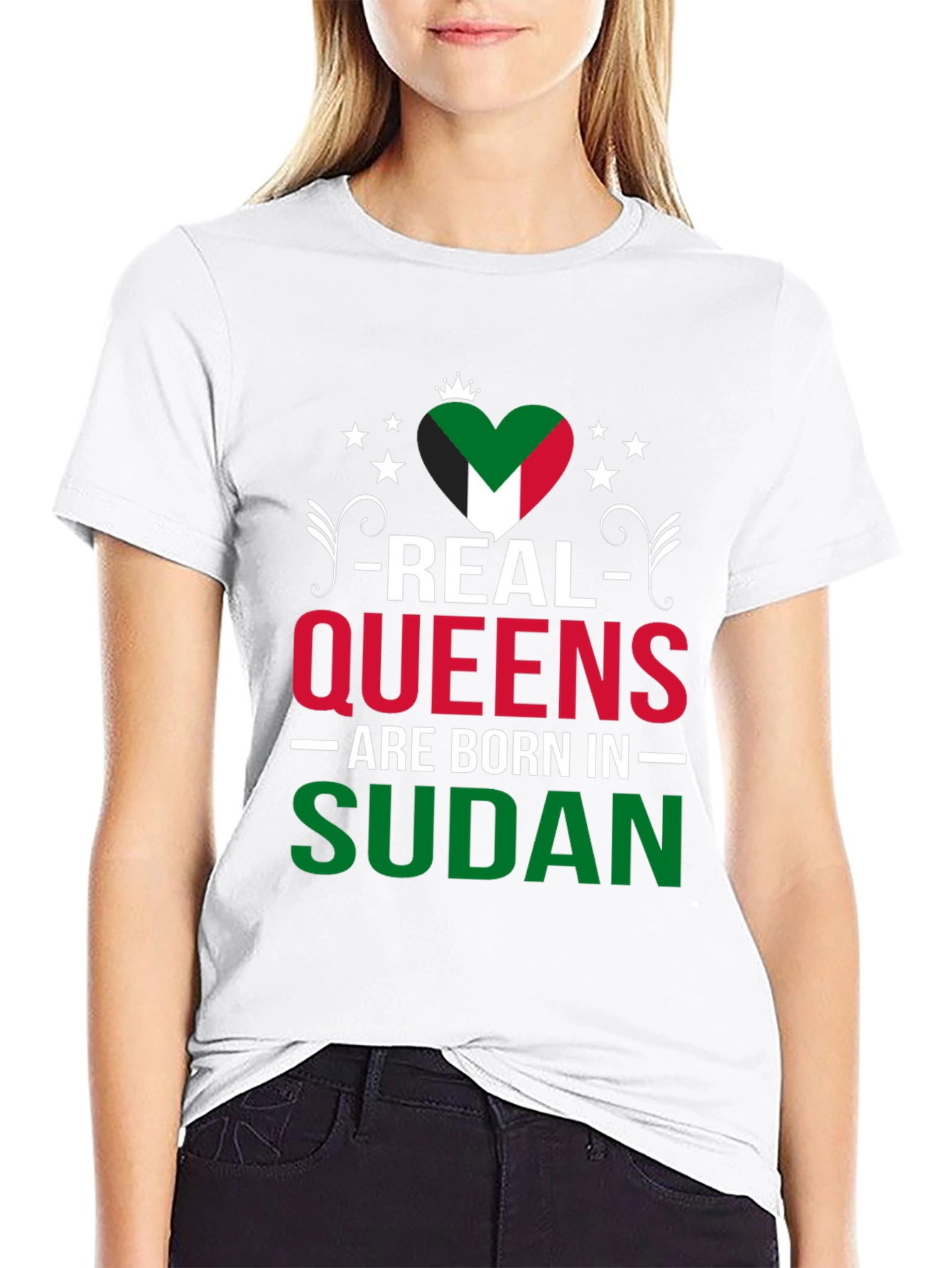Real Queens Born in Sudan T-Shirt
