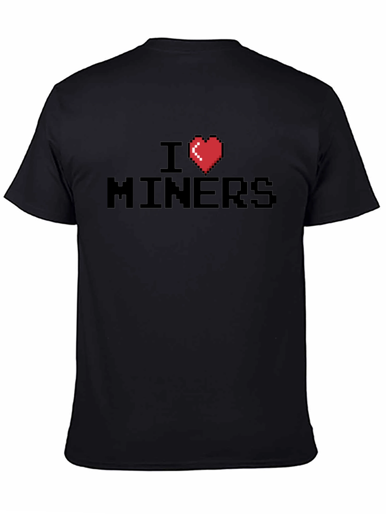 I Heart Miners Black Pixel Graphic Tee