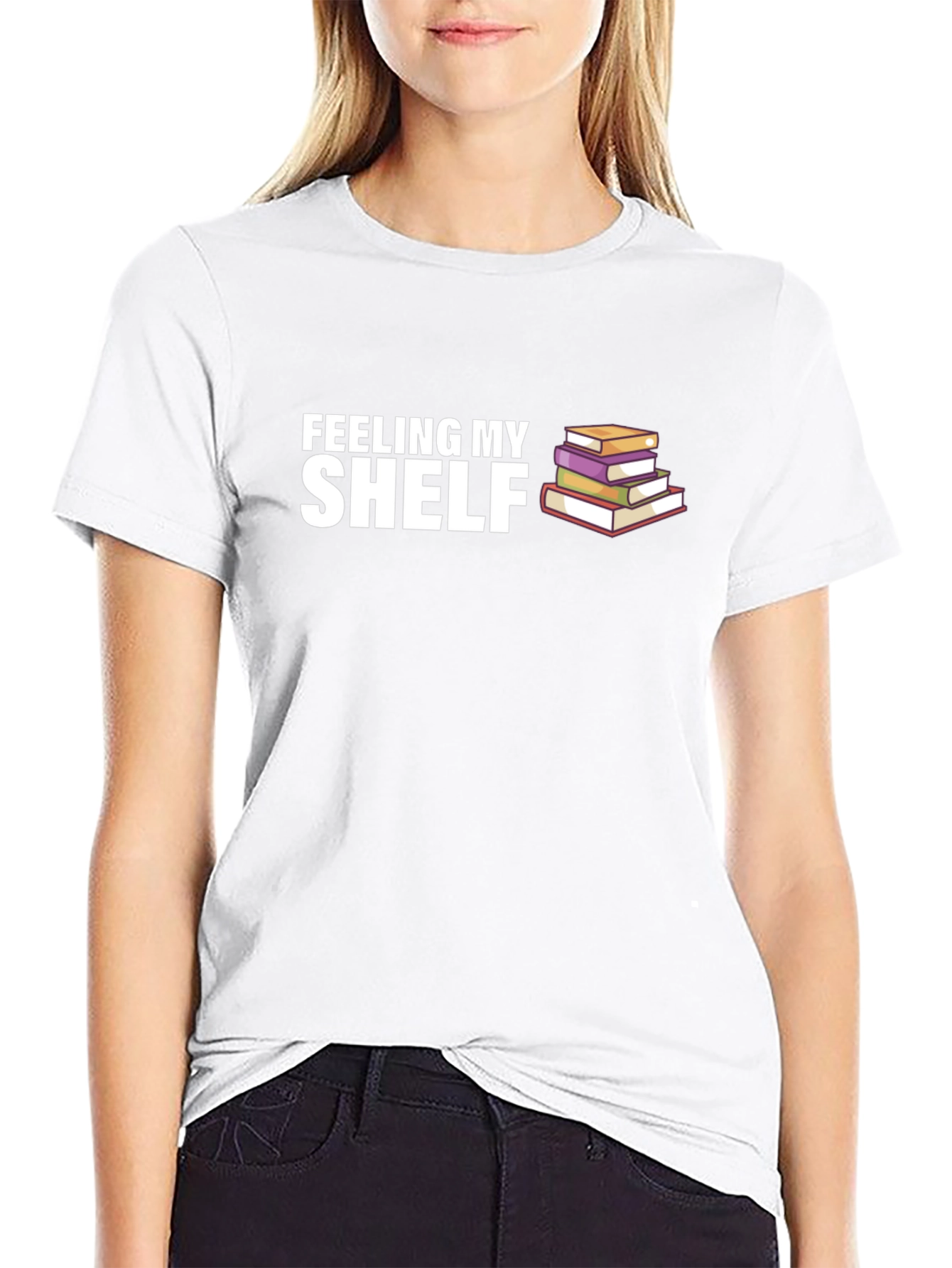 Feeling My Shelf Bookworm Graphic Tee