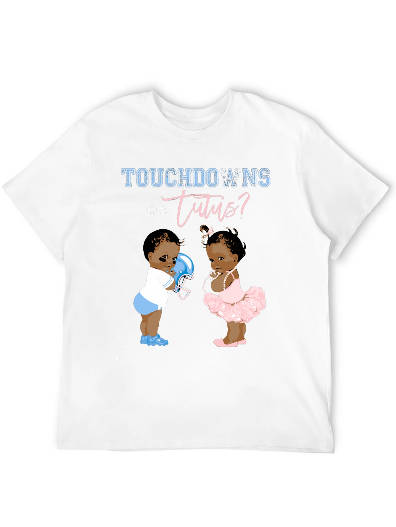 Touchdowns or Tutus Gender Reveal T-Shirt