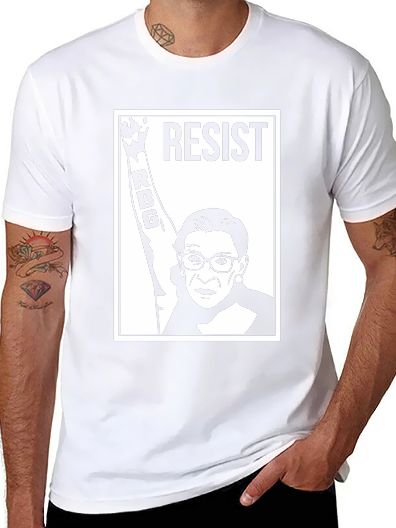 Resist RBG T-Shirt - Ruth Bader Ginsburg Activist Tee