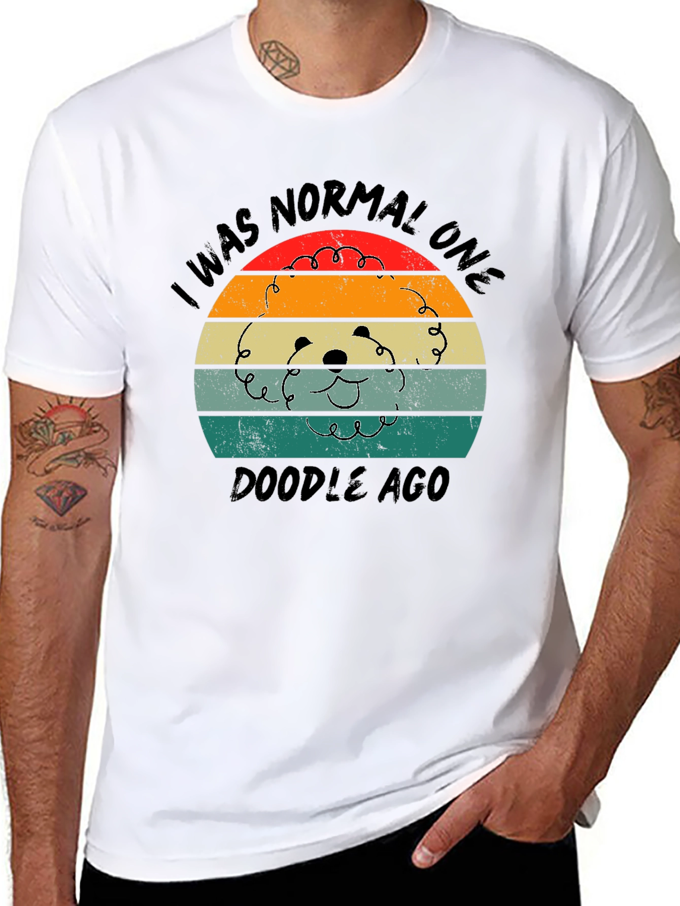 I Was Normal One Doodle Ago T-Shirt – Funny Doodle Dog Lover Tee