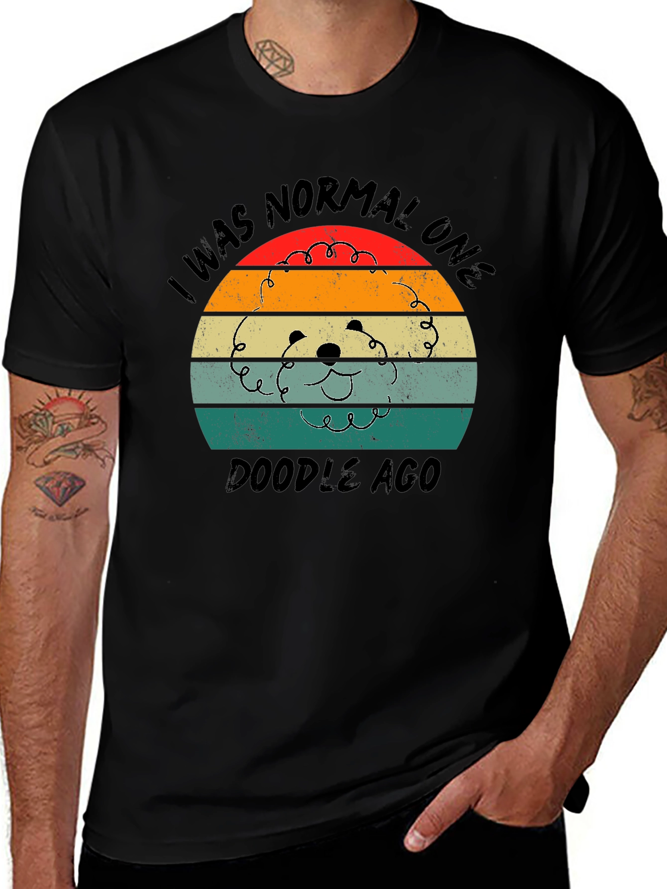 I Was Normal One Doodle Ago T-Shirt – Funny Doodle Dog Lover Tee