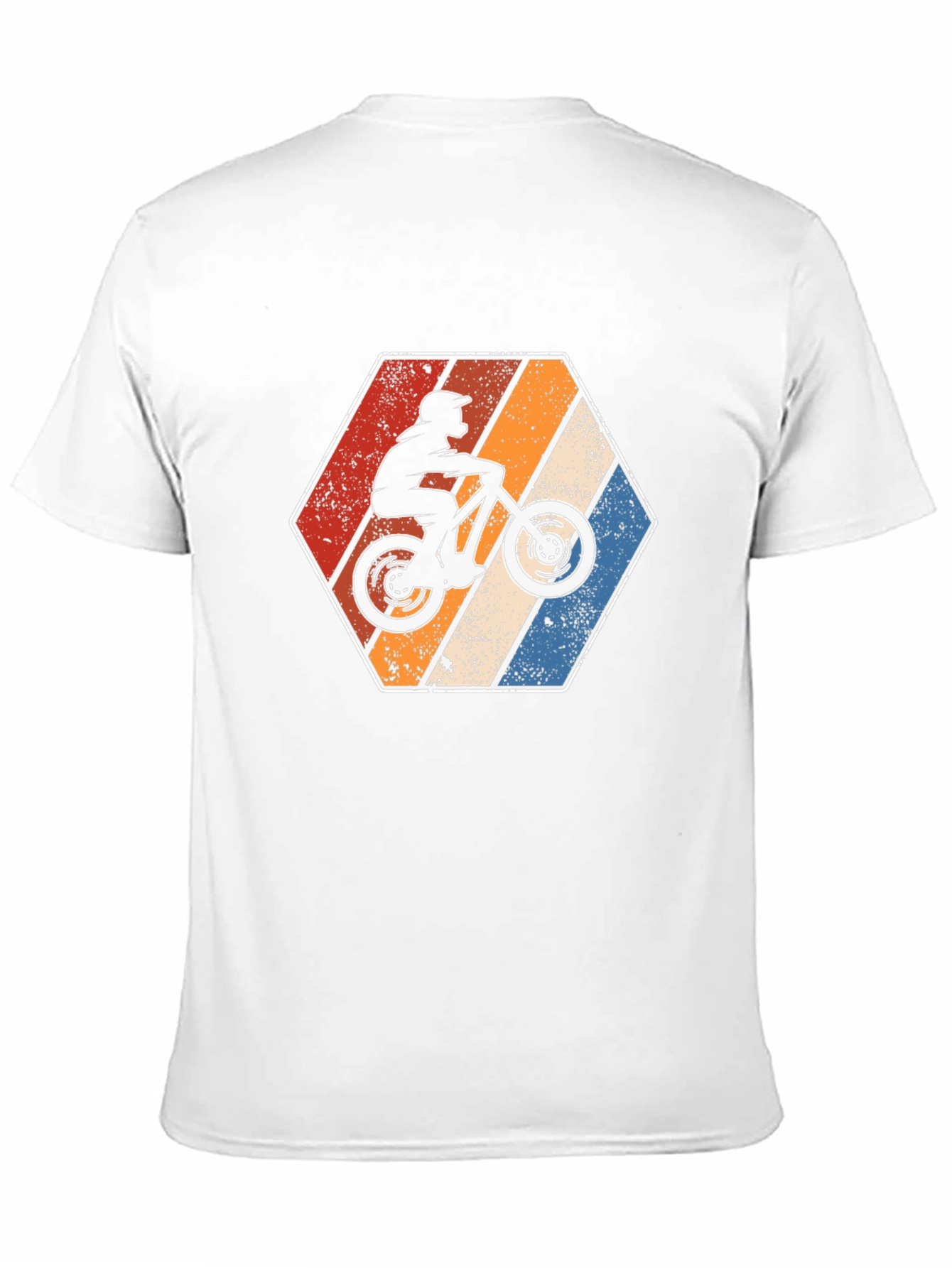 Mountain Bike Retro Hexagon Graphic Tee