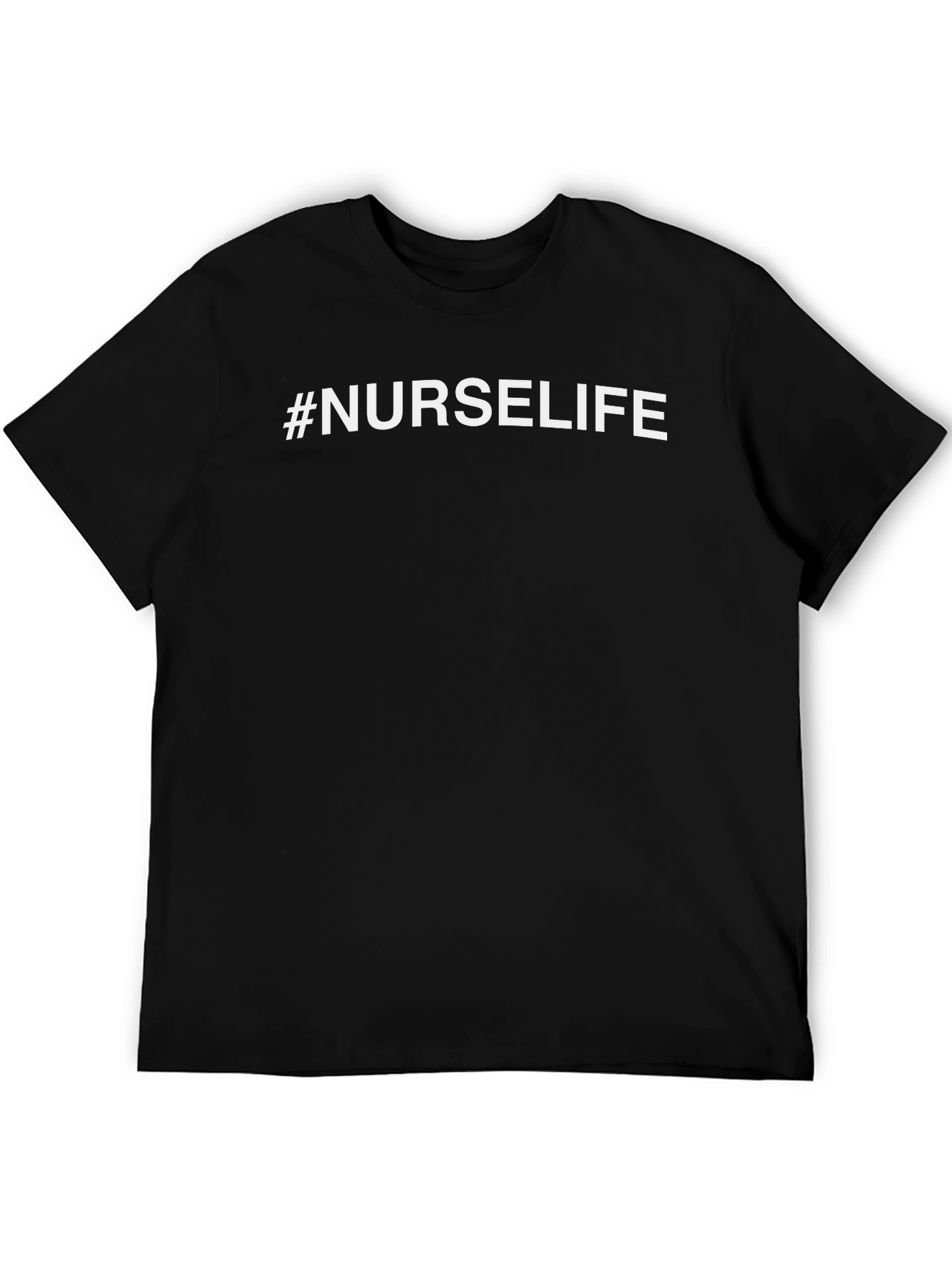 #NurseLife Black Graphic T-Shirt