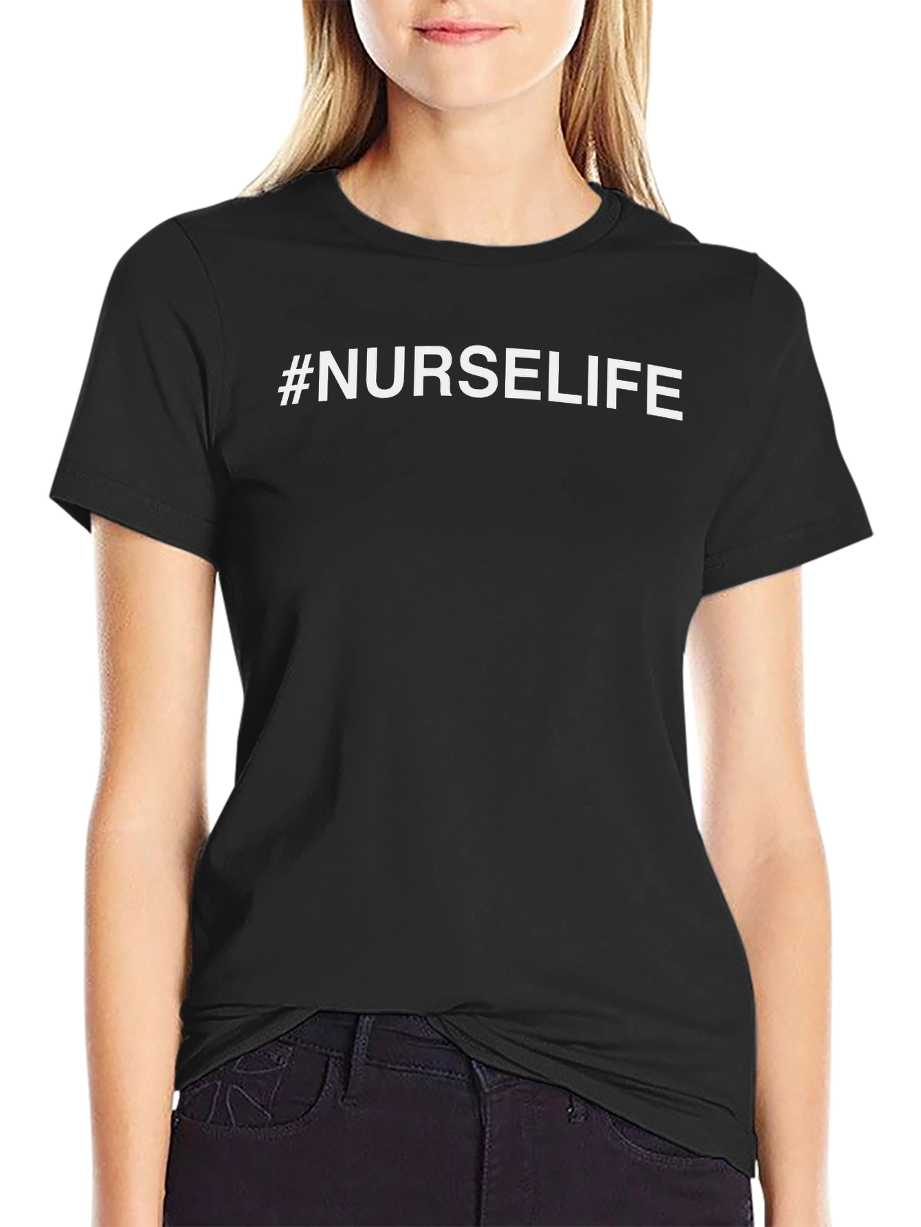 #NurseLife Black Graphic T-Shirt