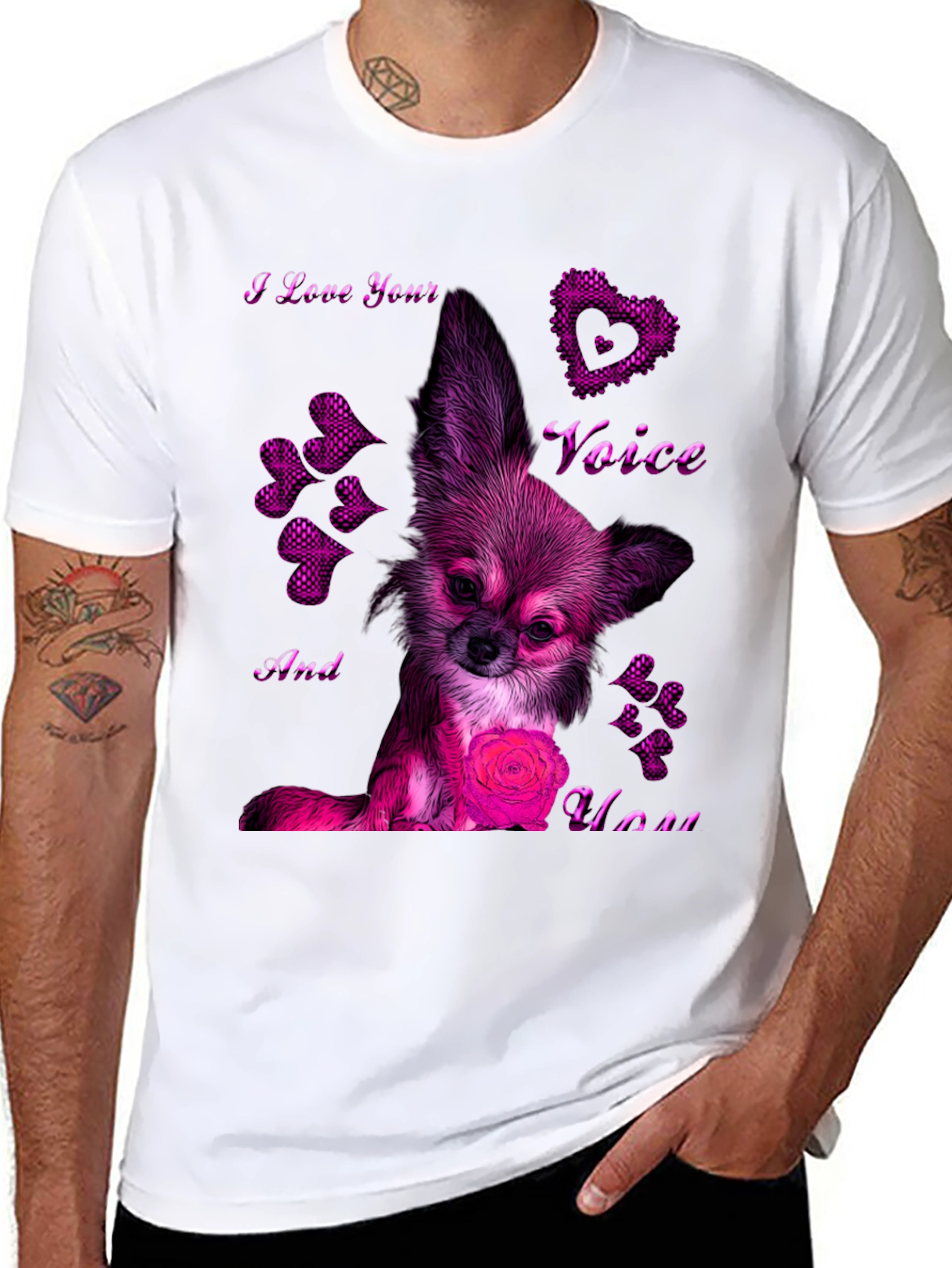 Chihuahua Love Voice T-Shirt – Cute Dog Lover Graphic Tee Gift