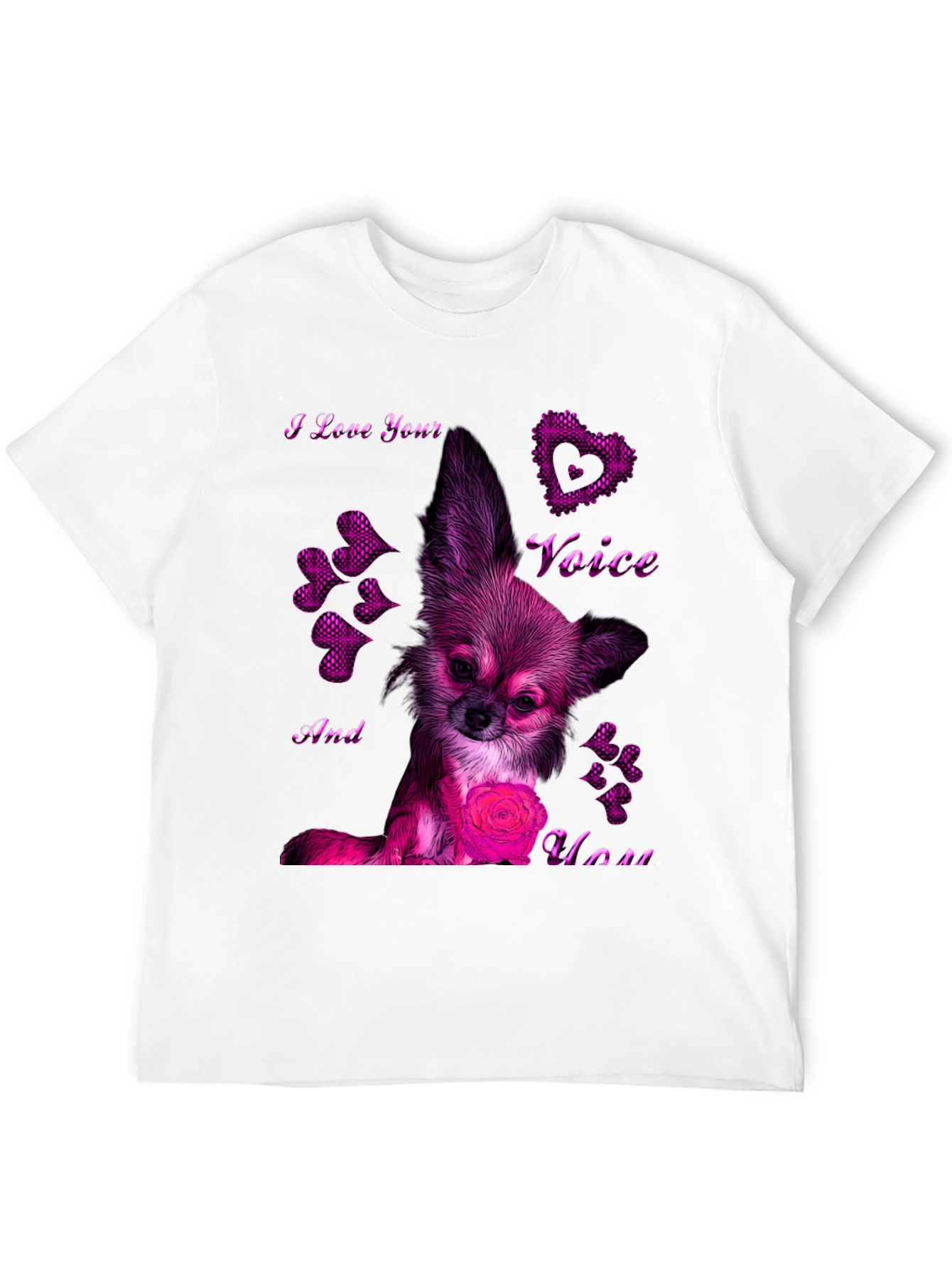 Chihuahua Love Voice T-Shirt – Cute Dog Lover Graphic Tee Gift