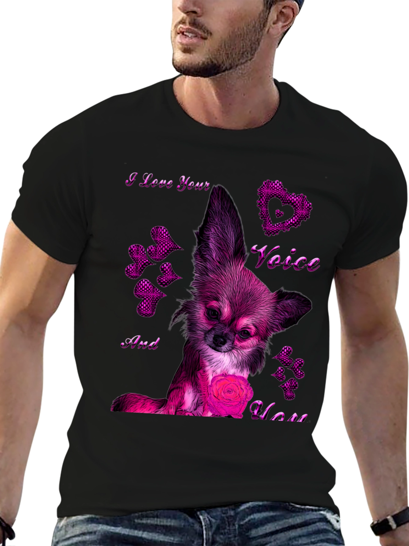 Chihuahua Love Voice T-Shirt – Cute Dog Lover Graphic Tee Gift