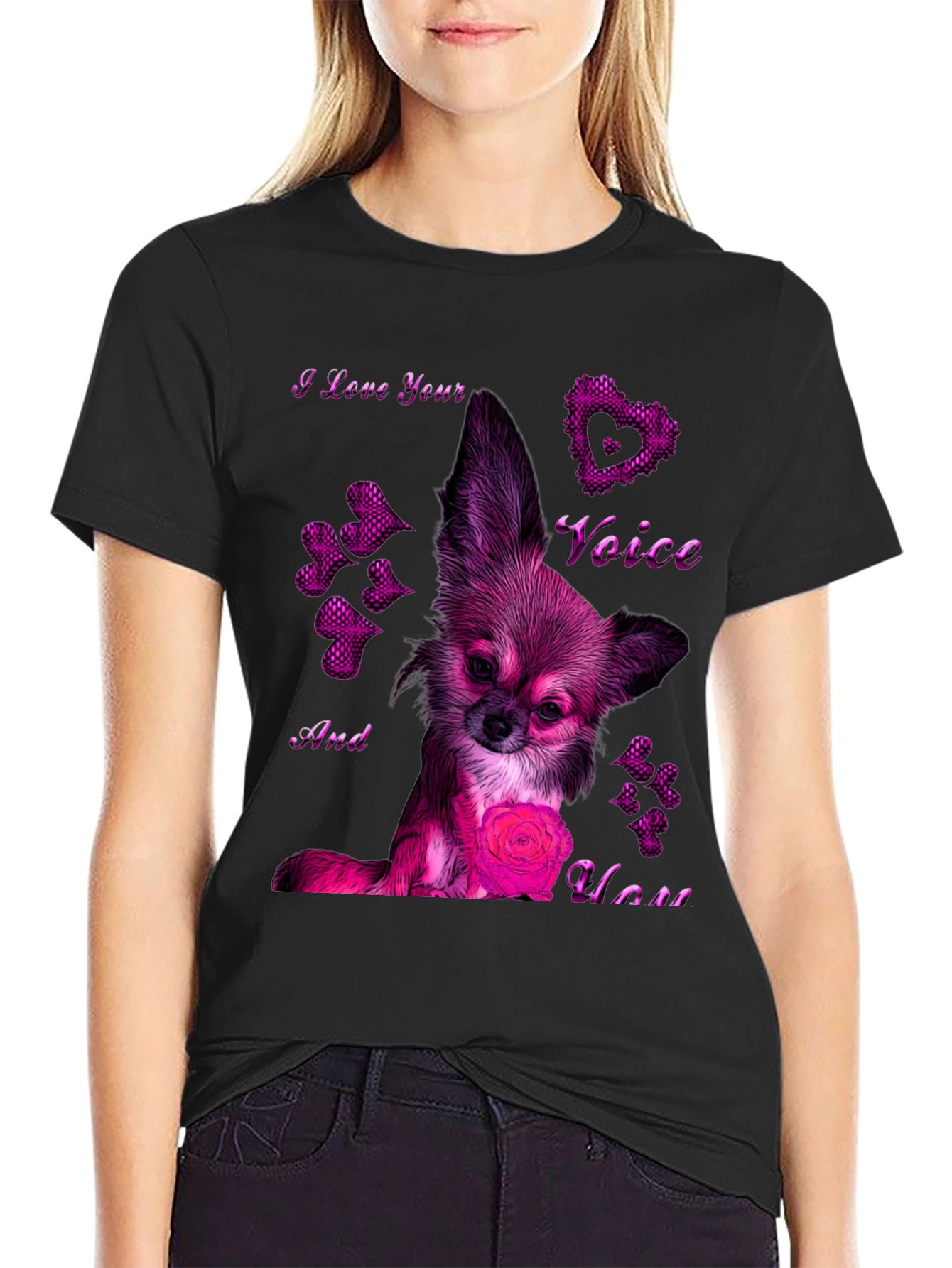 Chihuahua Love Voice T-Shirt – Cute Dog Lover Graphic Tee Gift