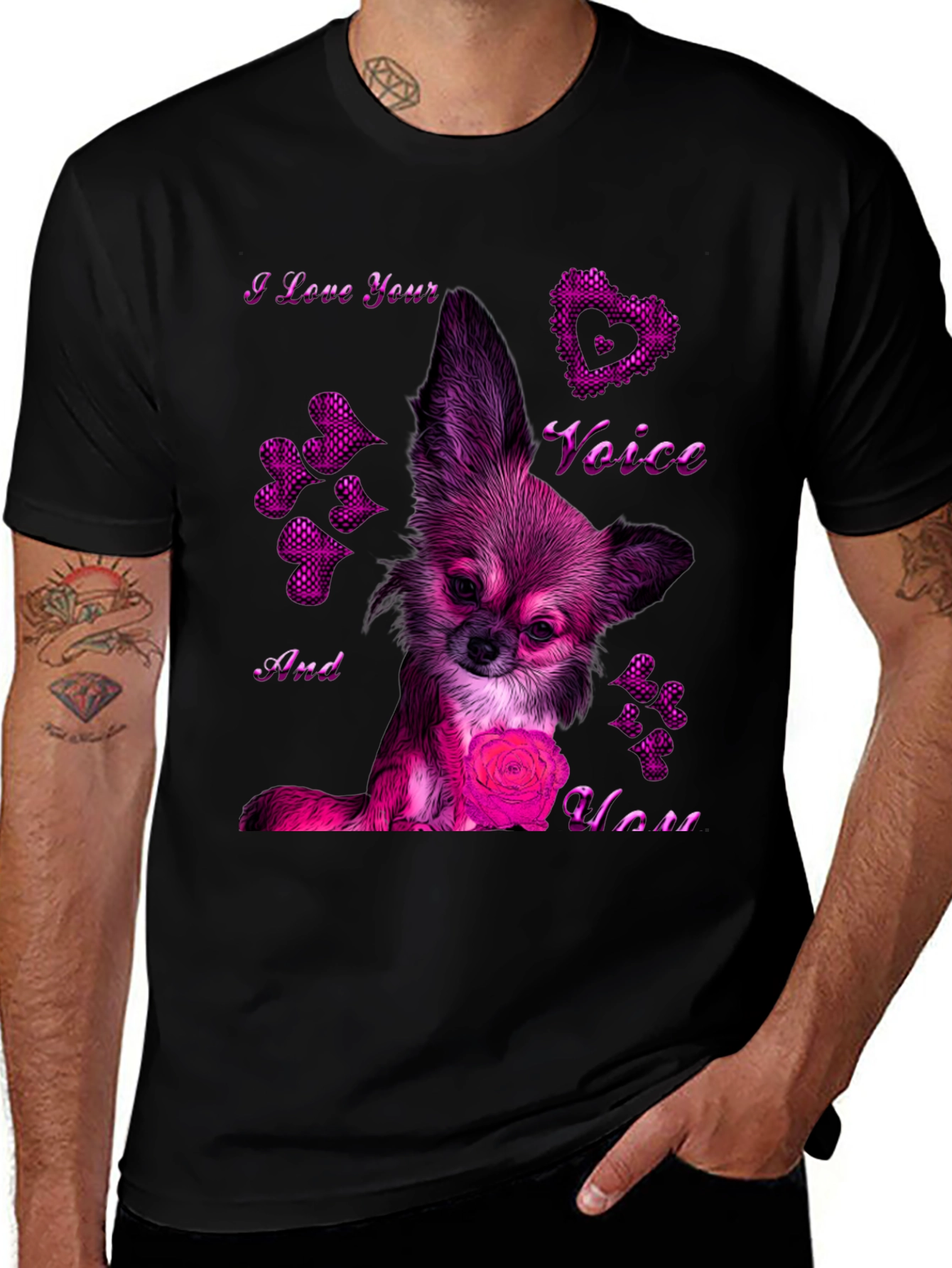 Chihuahua Love Voice T-Shirt – Cute Dog Lover Graphic Tee Gift