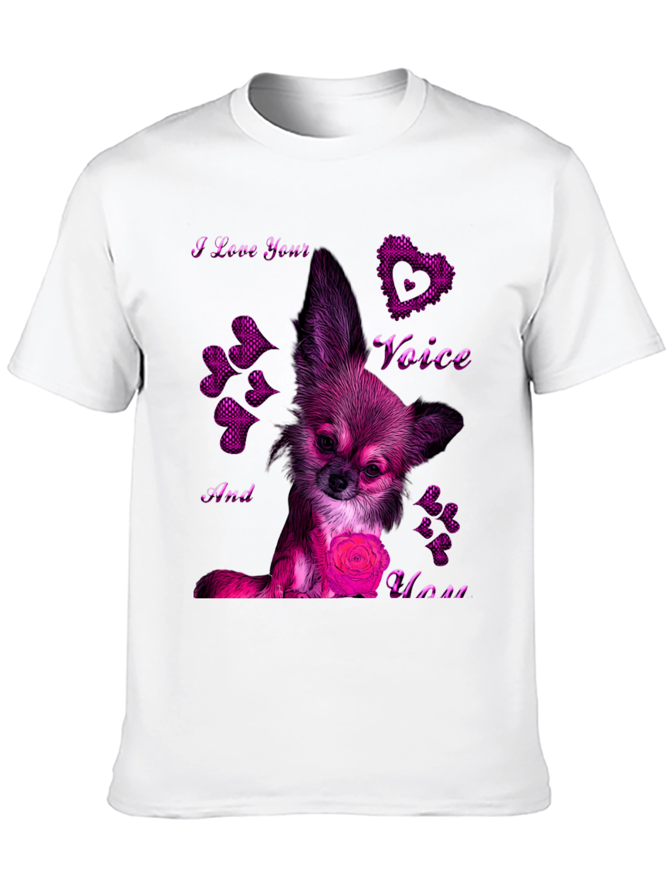 Chihuahua Love Voice T-Shirt – Cute Dog Lover Graphic Tee Gift