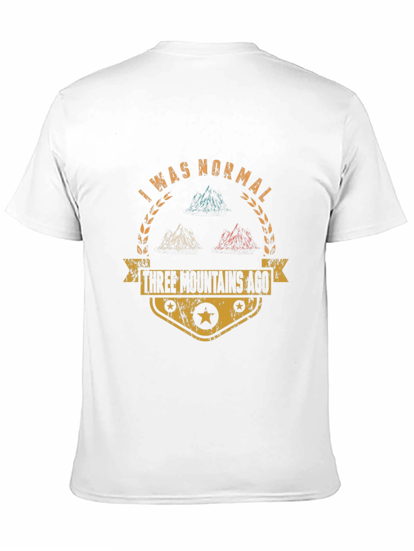 I Was Normal Three Mountains Ago Black T-Shirt
