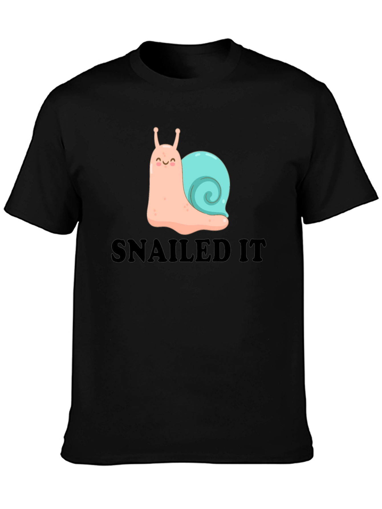 SNAILED IT Cute Snail Graphic T-Shirt