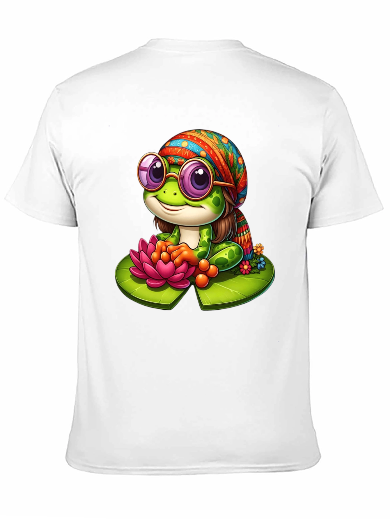 Hippie Frog T-Shirt - Cute Cartoon Tee