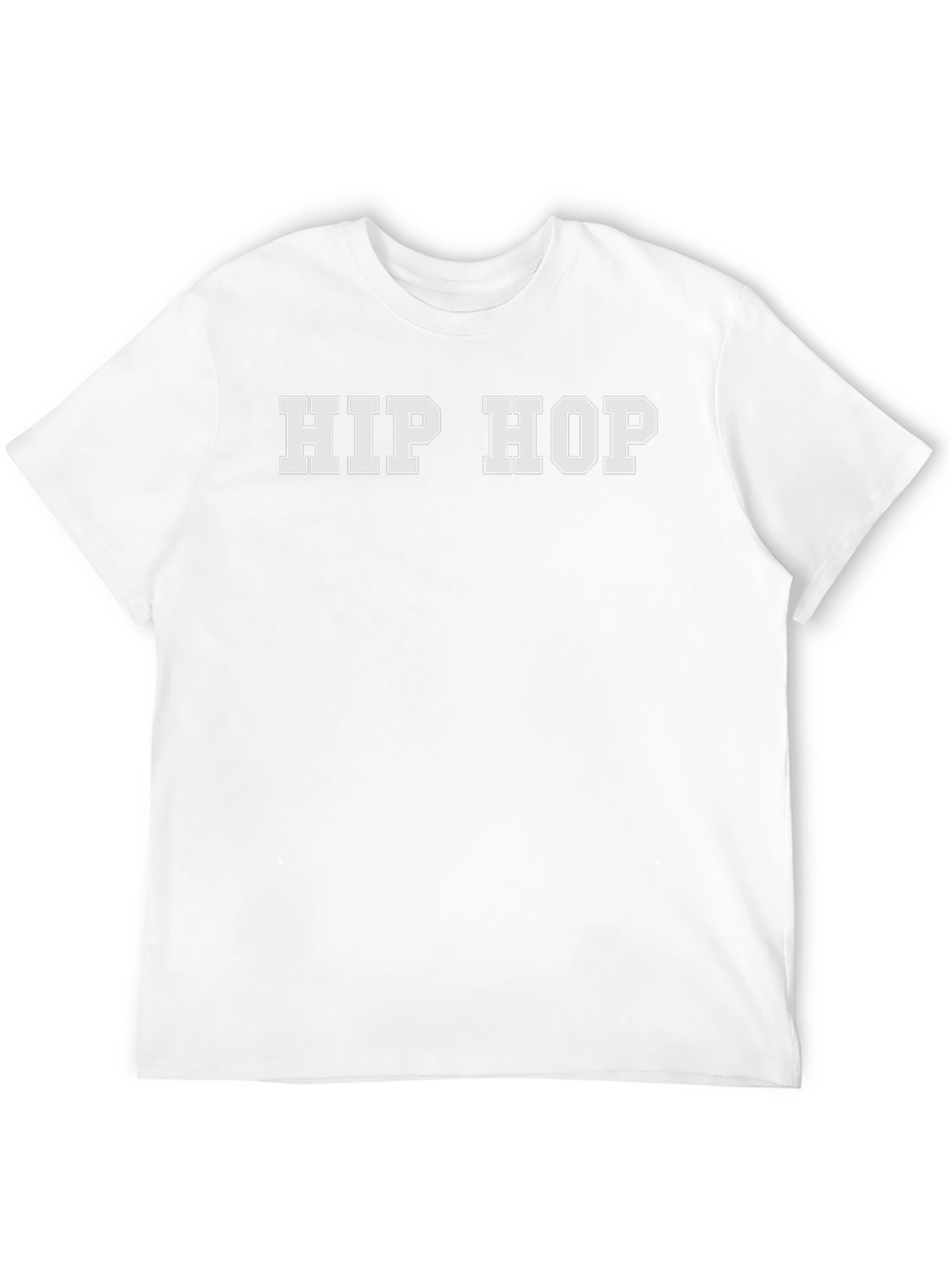 Hip Hop Graphic Print T-Shirt - Black