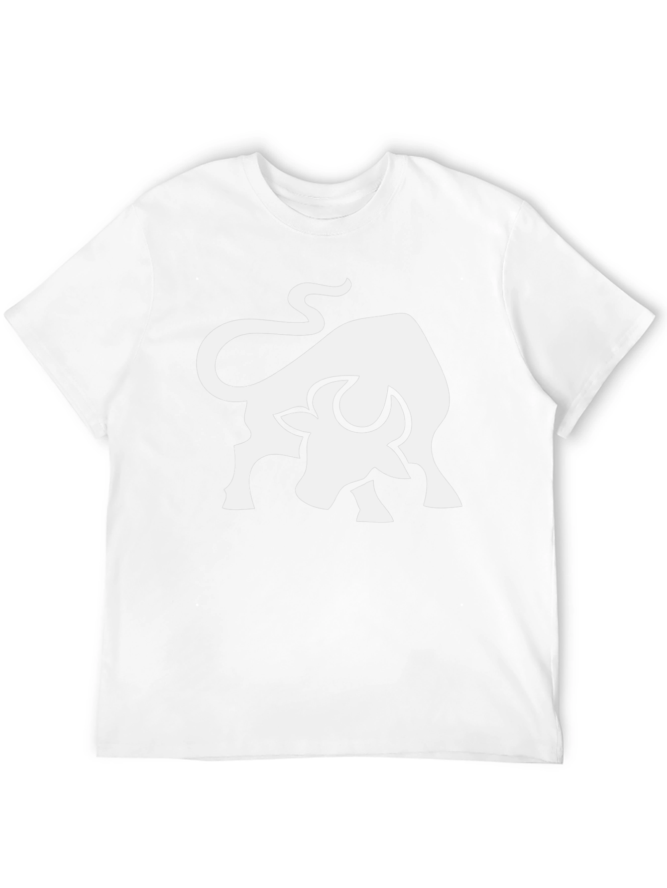 Bull Graphic Tee - Black Cotton Blend