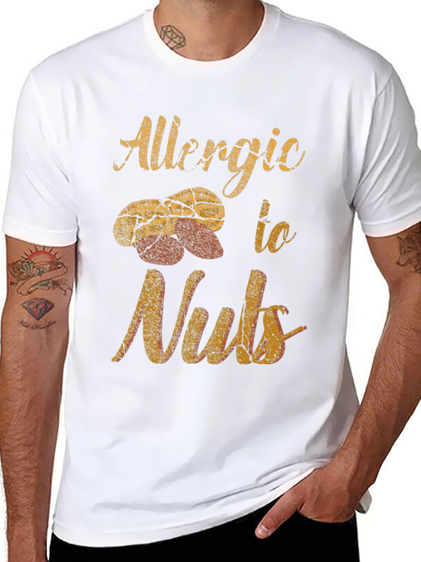 Allergic to Nuts Graphic T-Shirt - Unisex