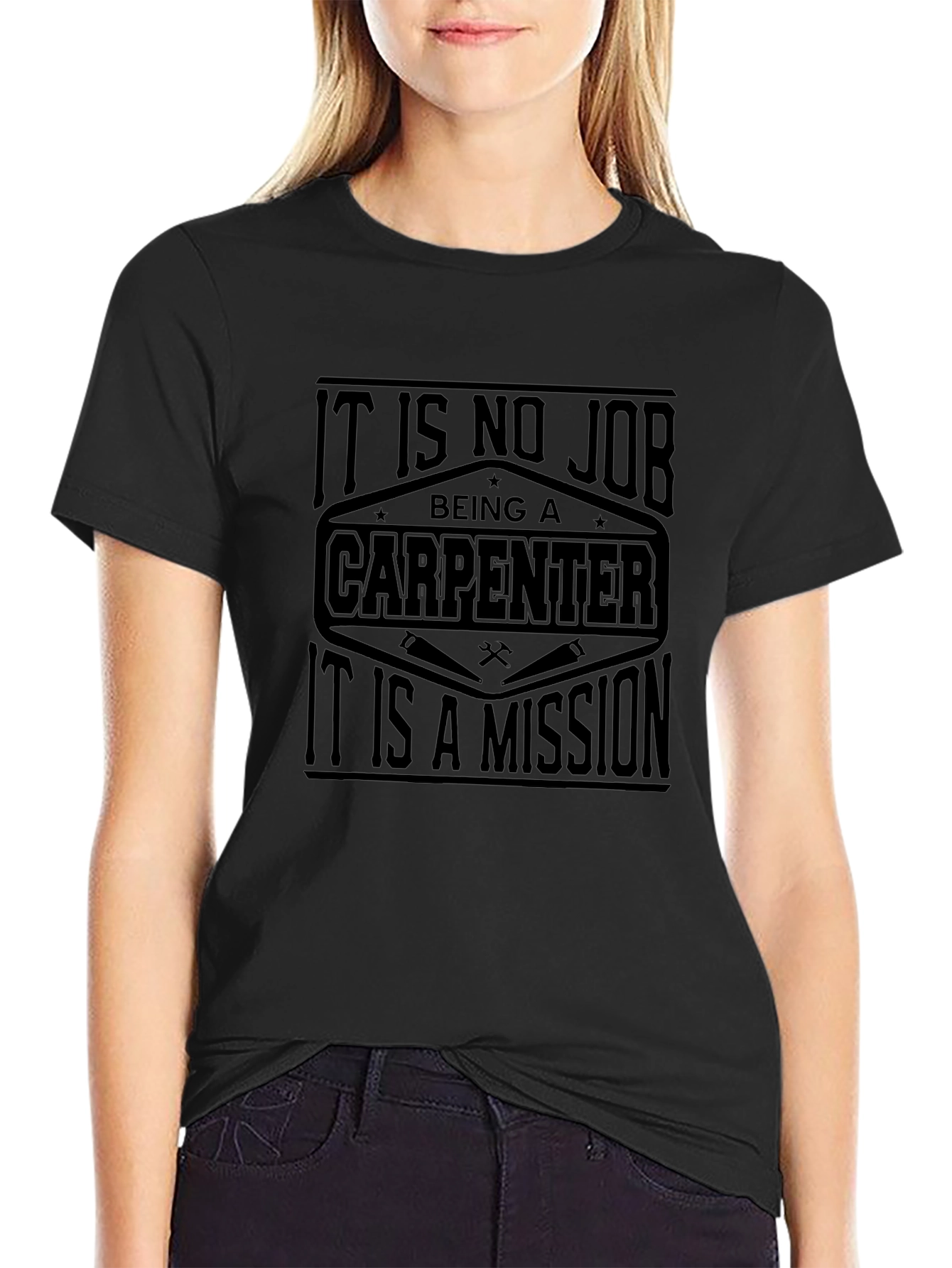 Carpenter Mission T-Shirt - Black Graphic Tee
