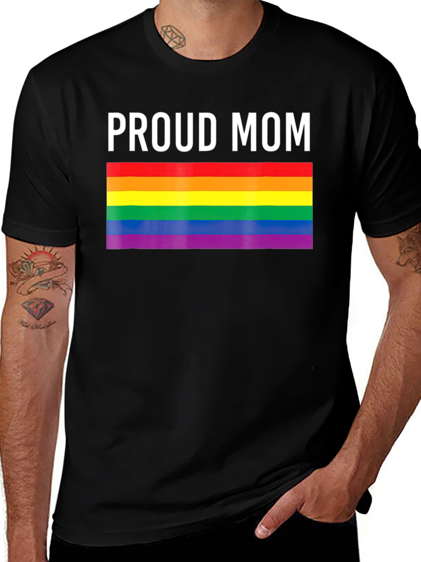 Proud Mom LGBTQ+ Pride T-Shirt