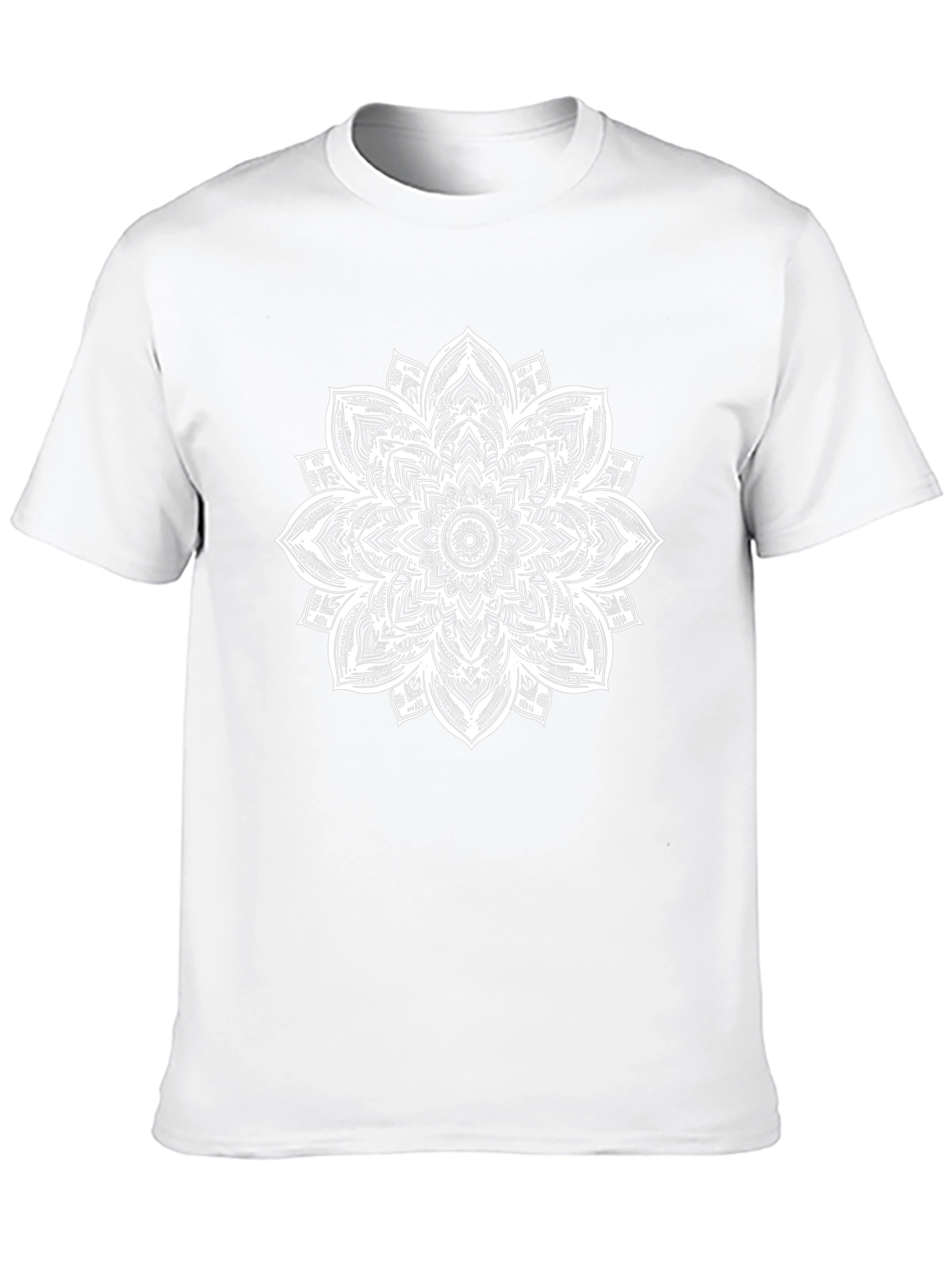 Mandala Graphic Tee - Black Cotton Casual Comfort