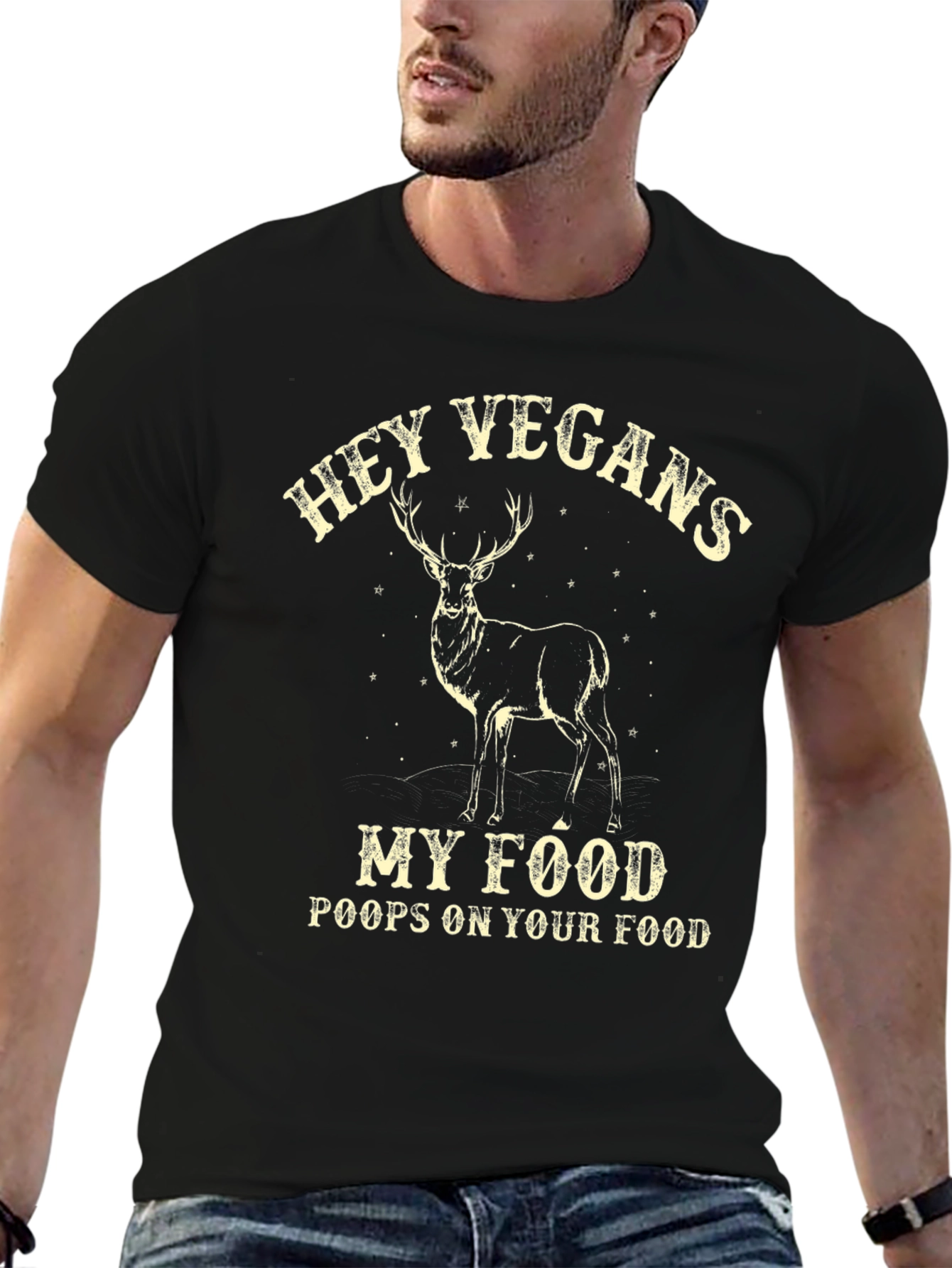 Hey Vegans Deer Food T-Shirt