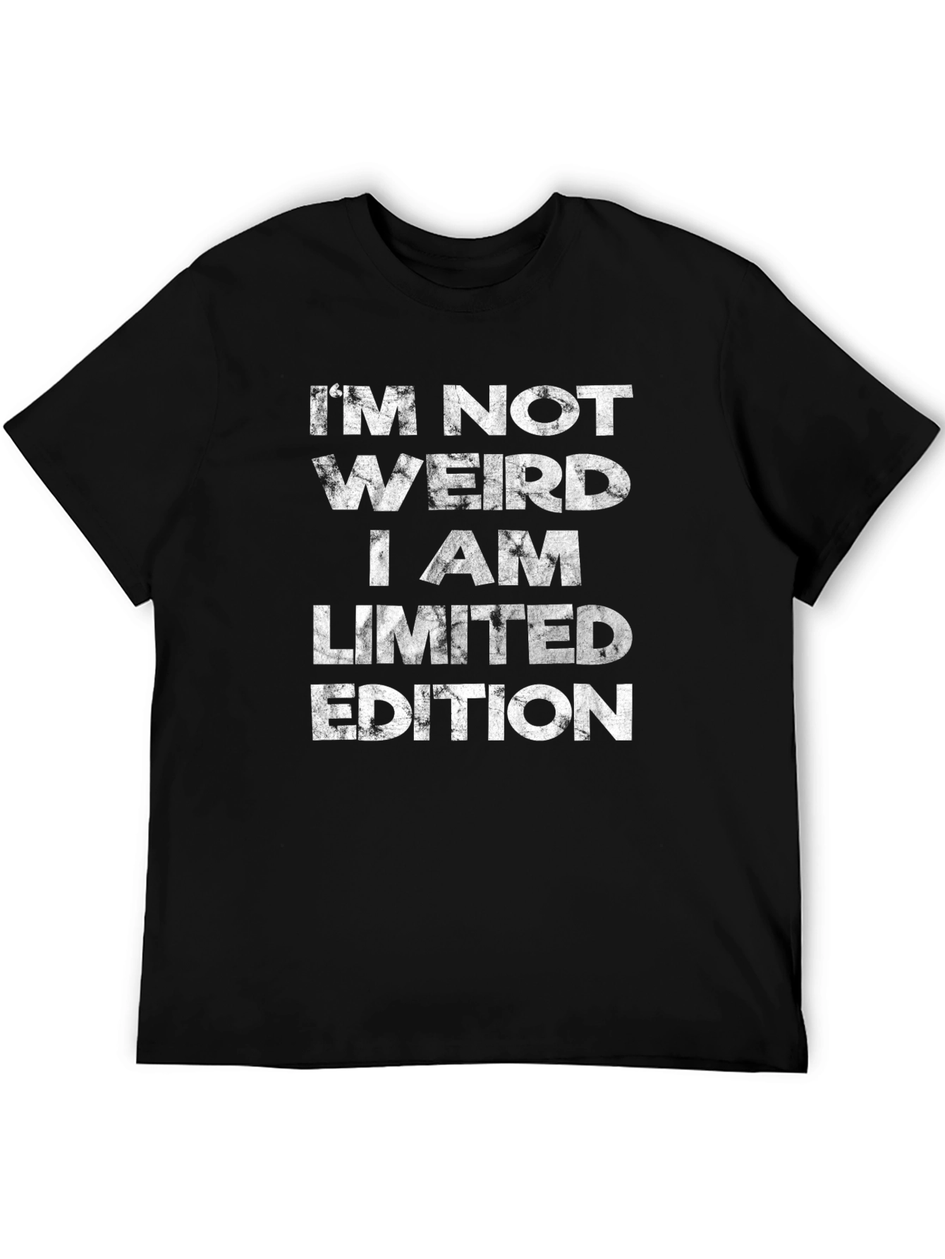 Im Not Weird Limited Edition Black Graphic T-Shirt