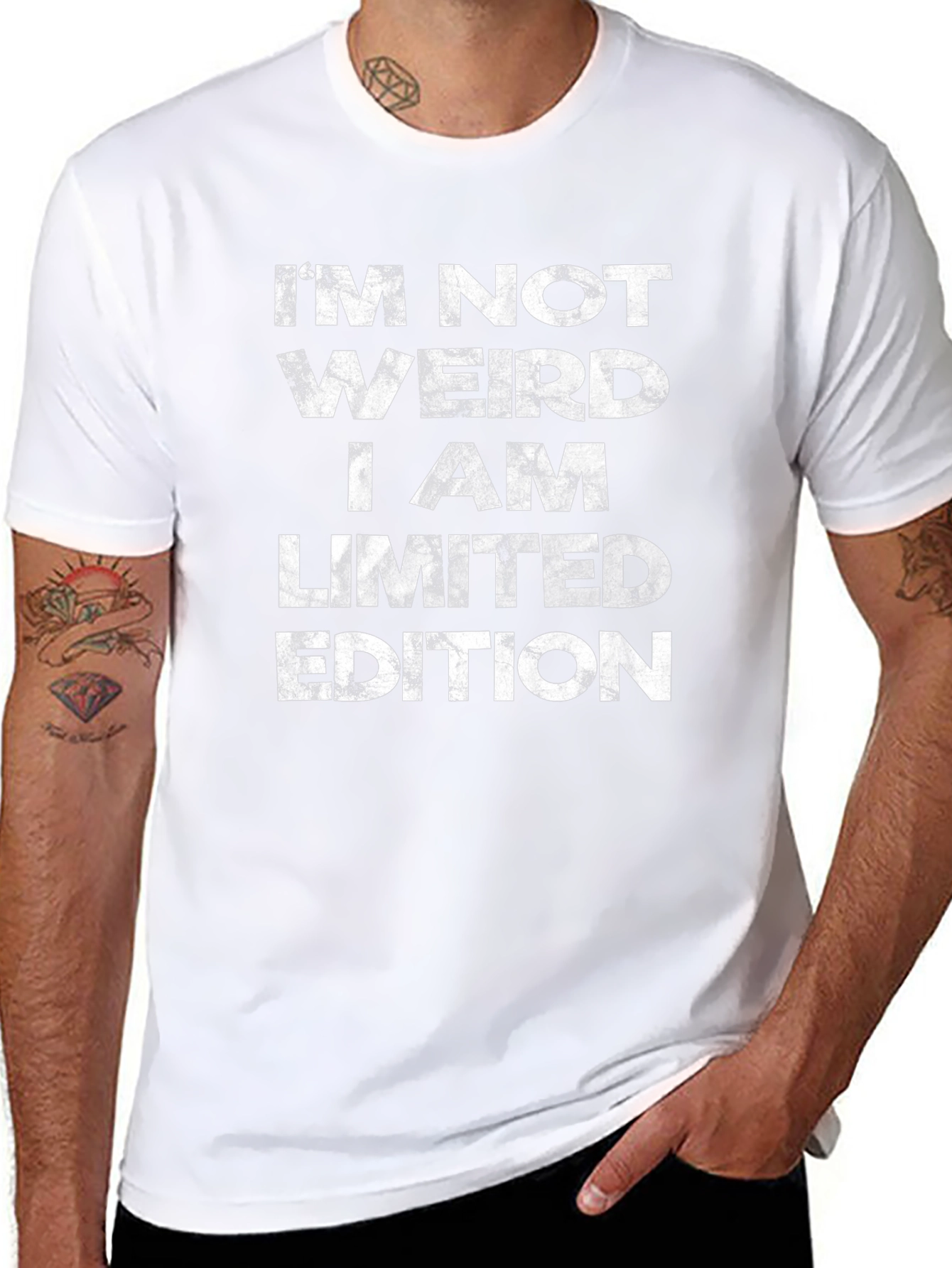 Im Not Weird Limited Edition Black Graphic T-Shirt