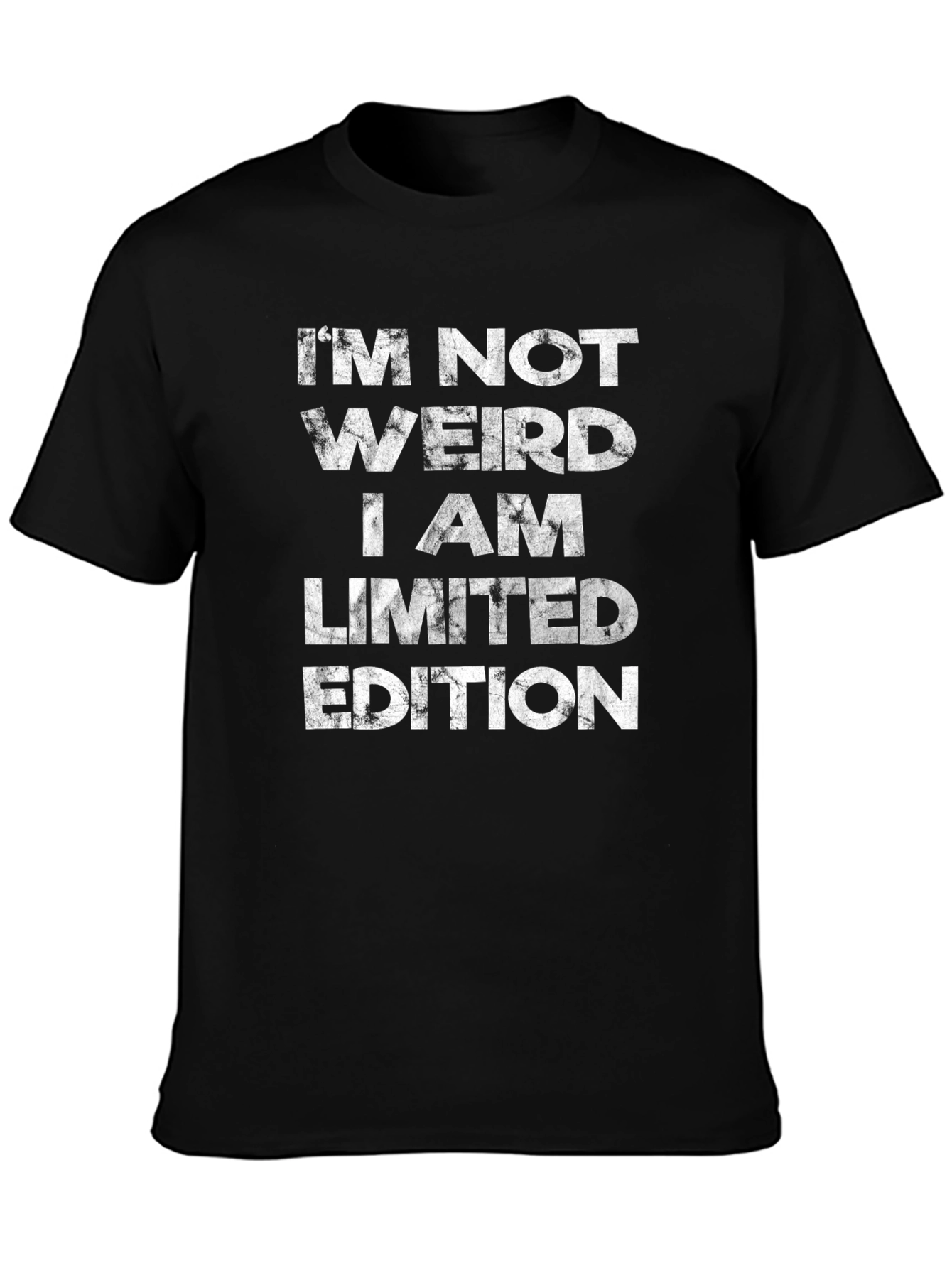 Im Not Weird Limited Edition Black Graphic T-Shirt
