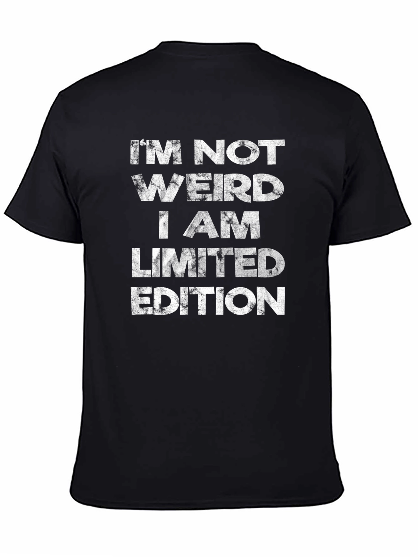 Im Not Weird Limited Edition Black Graphic T-Shirt