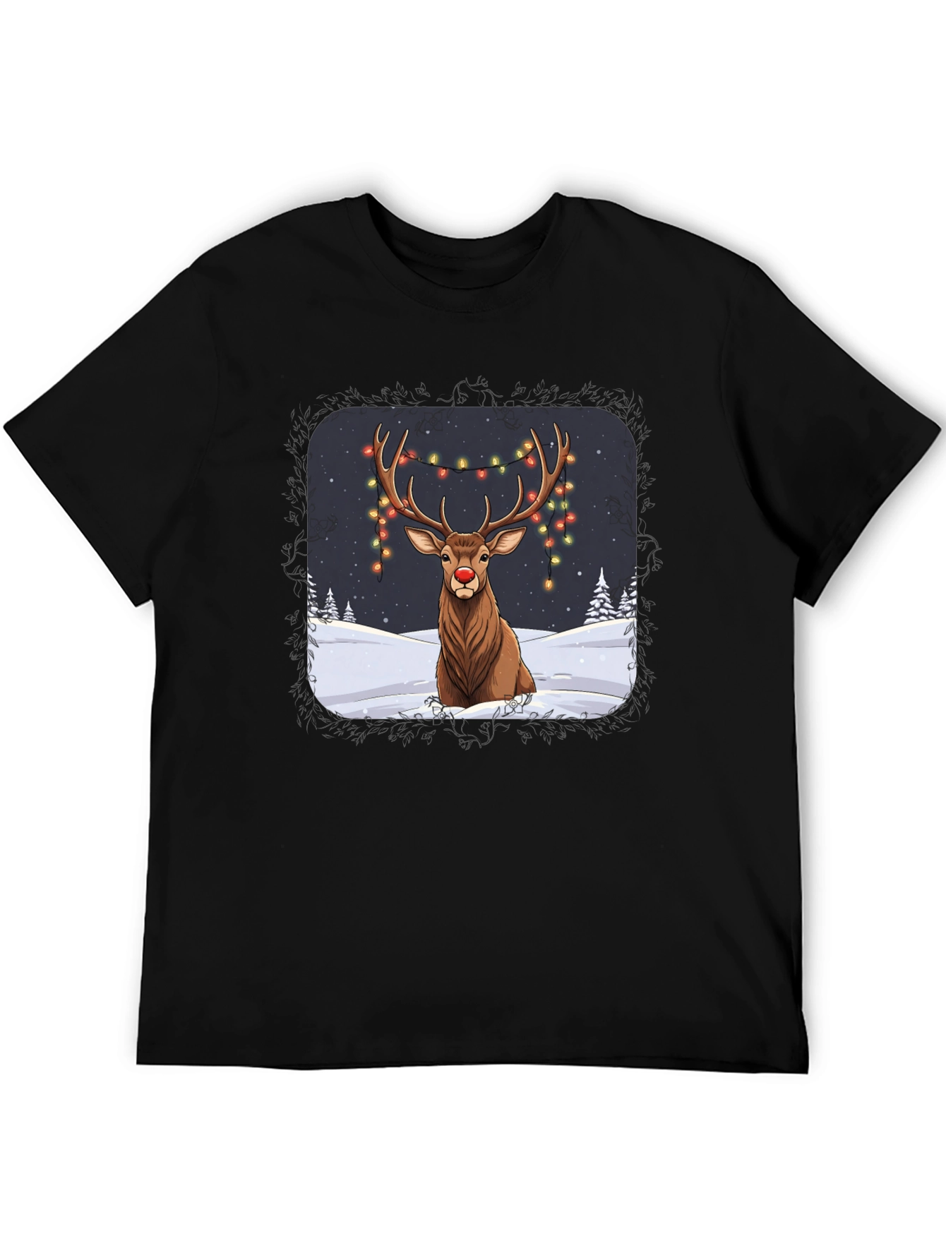 Festive Reindeer Graphic Tee