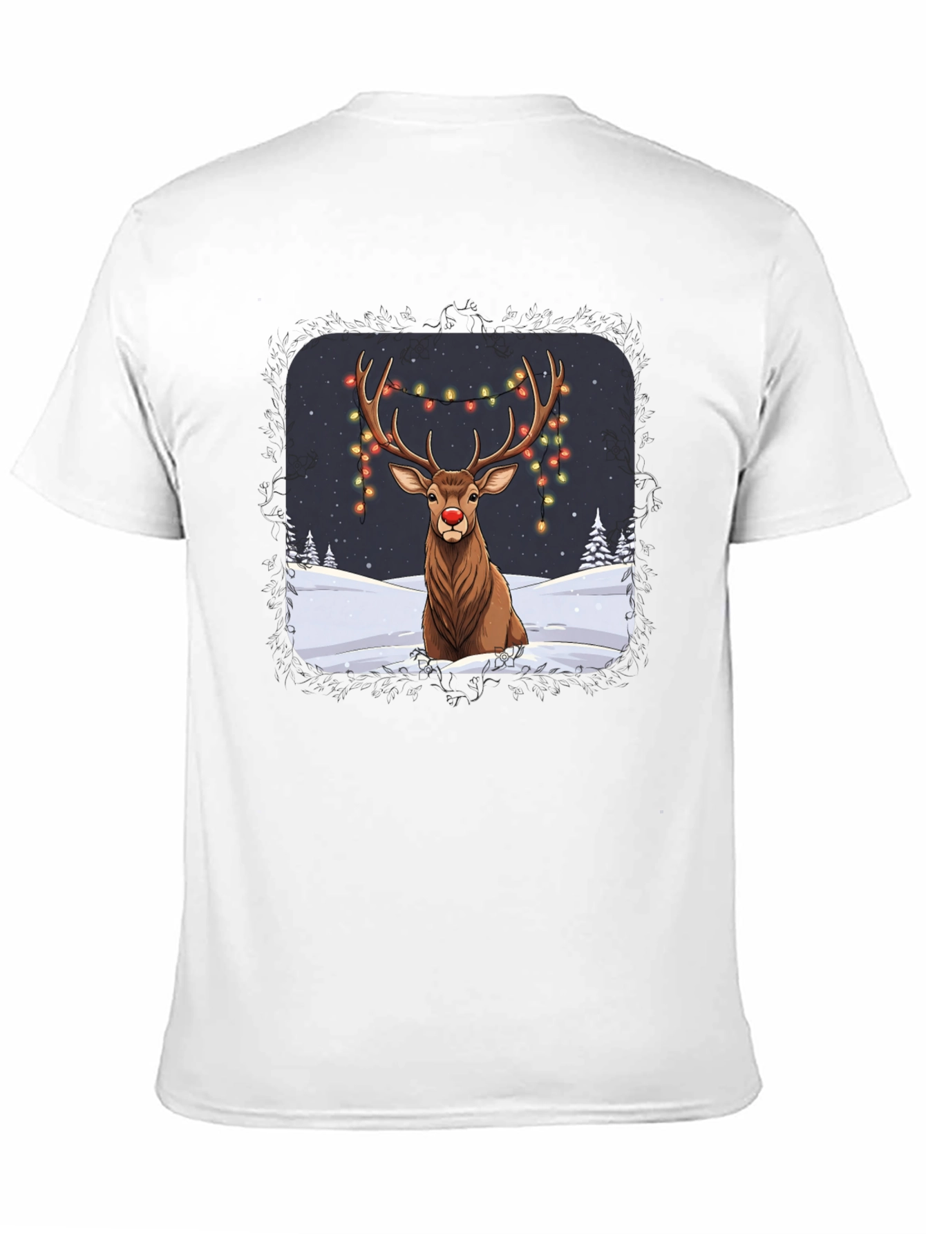 Festive Reindeer Graphic Tee