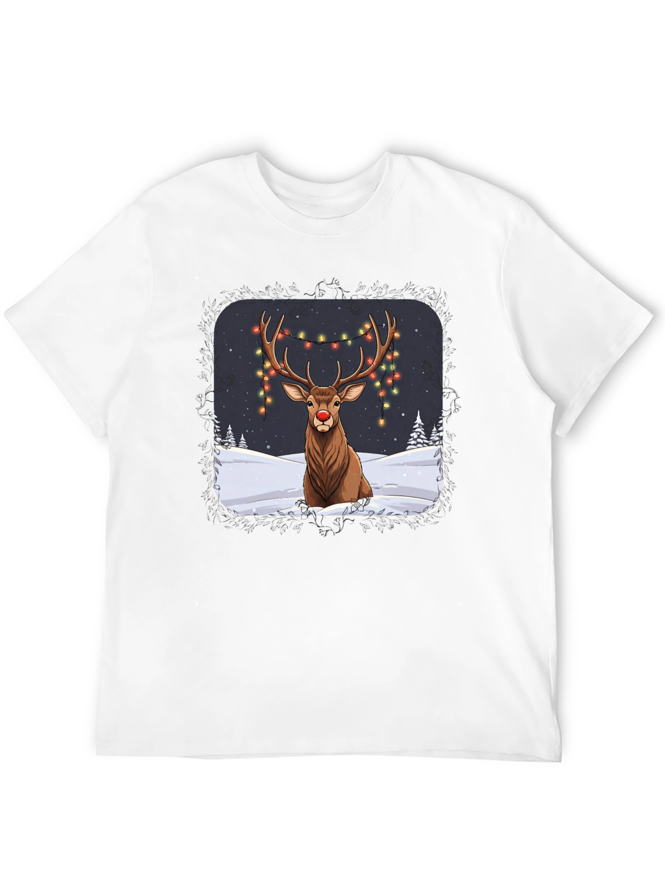 Festive Reindeer Graphic Tee