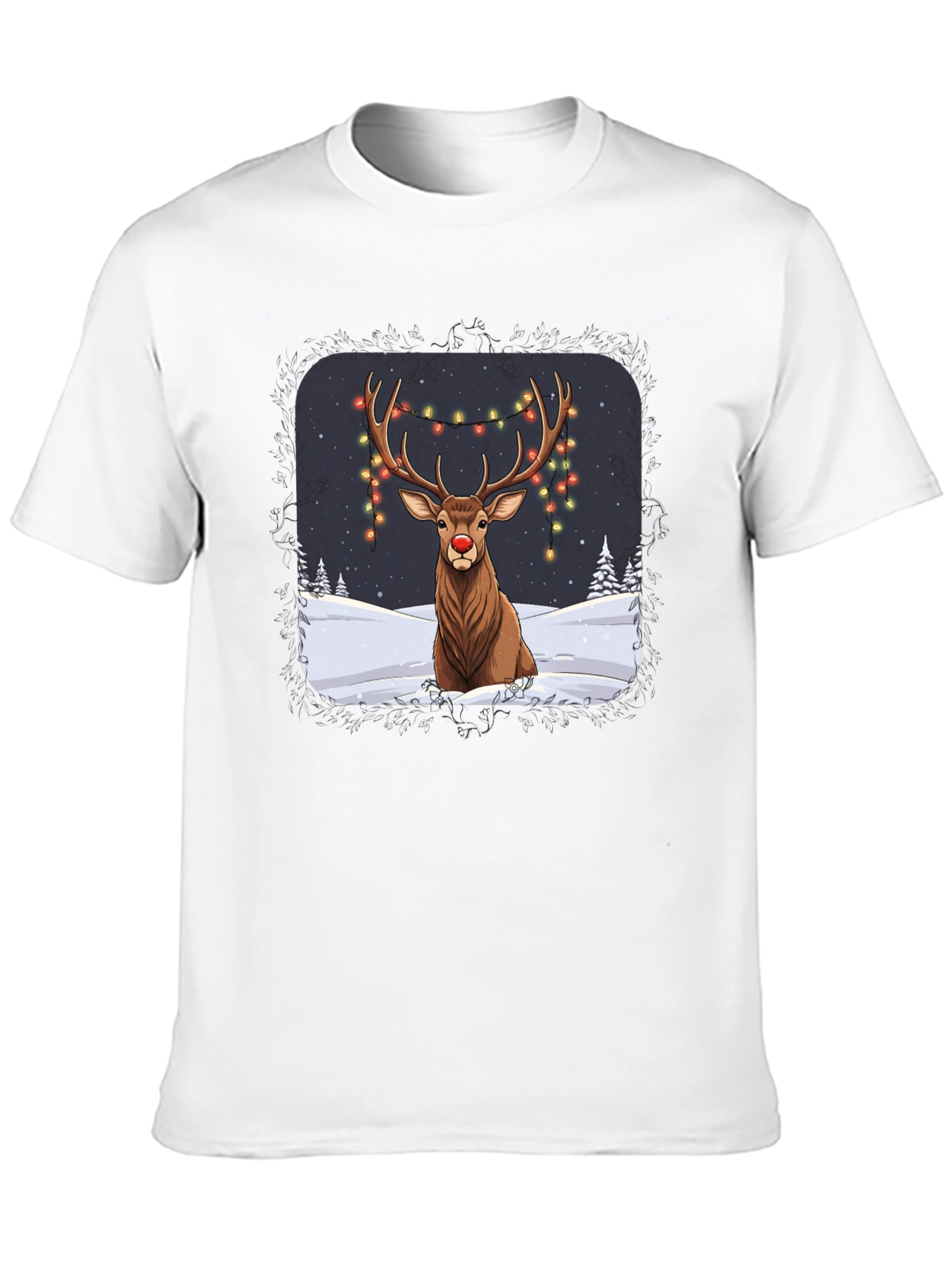 Festive Reindeer Graphic Tee